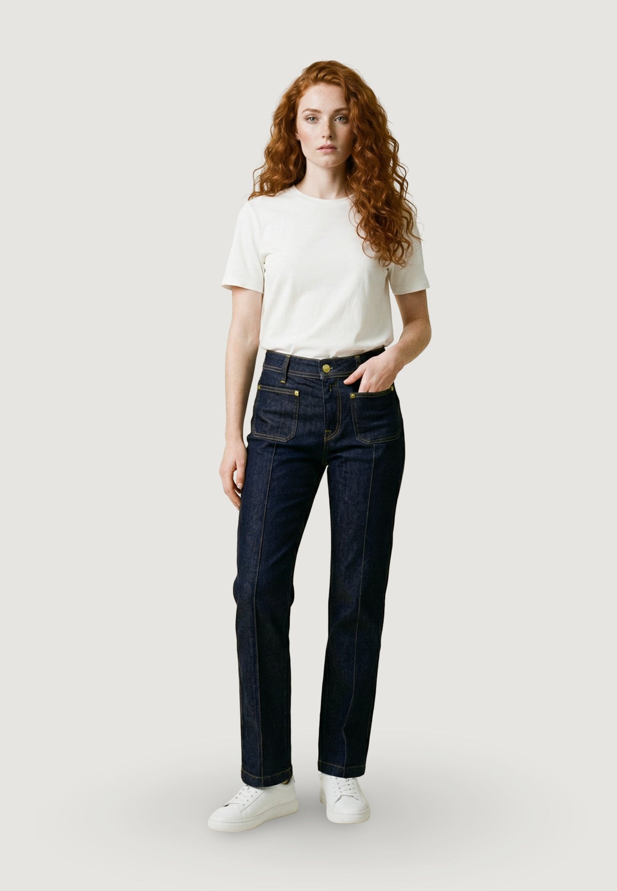 Jeans mom Replay STRAIGHT