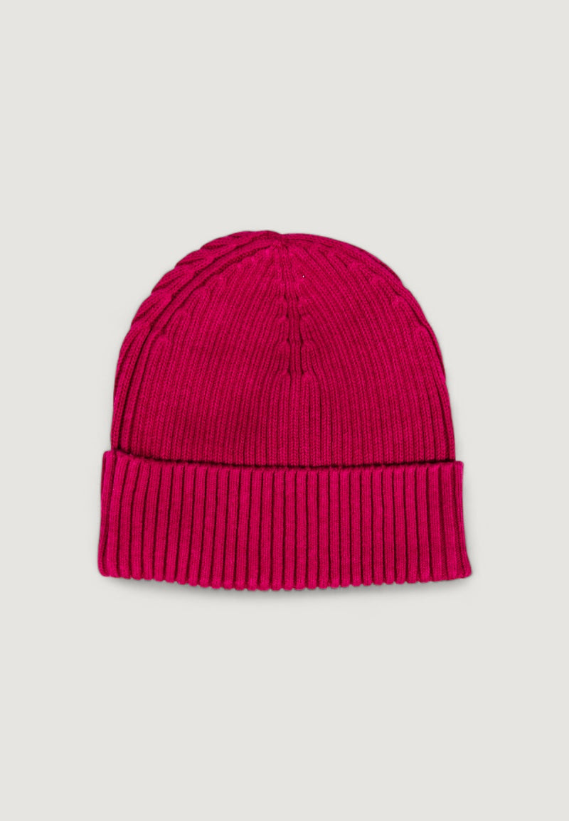Berretto Calvin Klein PATCH CHUNKY RIB COTTON BEANIE