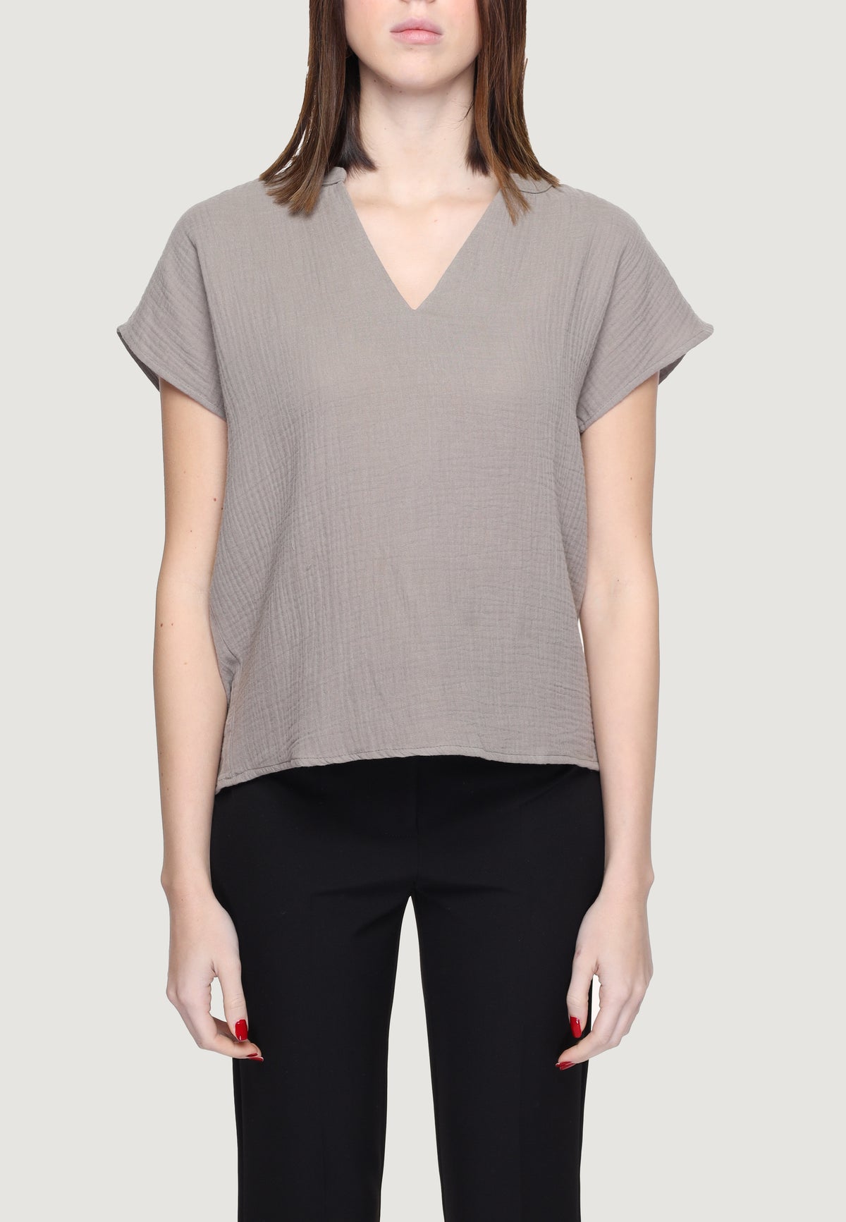 Blusa manica corta Jacqueline de Yong DYTHEIS LIFE S/S TOP WVN DIA