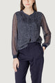 Bluse manica lunga Street One Printed chiffon blouse w placket detail