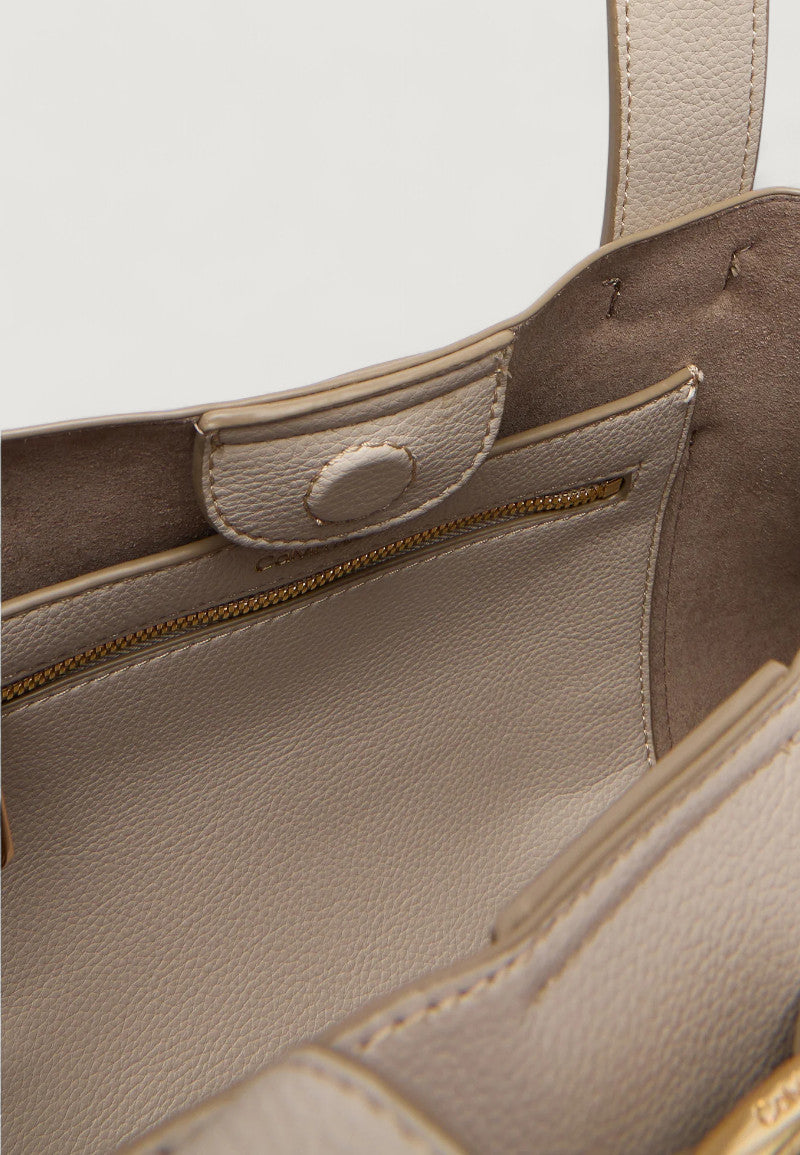 Borsa Calvin Klein BUCKLE MINI TOTE WITH STRAP