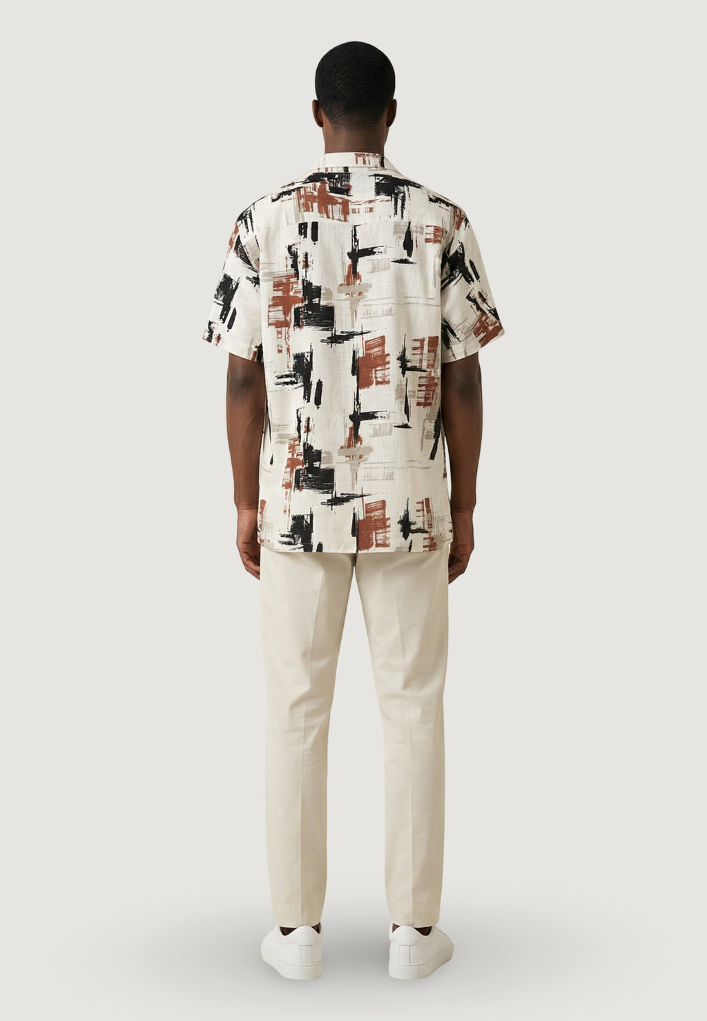 Short sleeve shirt Antony Morato HONOLULU RELAXED STRAIGHT FIT WITH  LOGOED METAL BADGE
