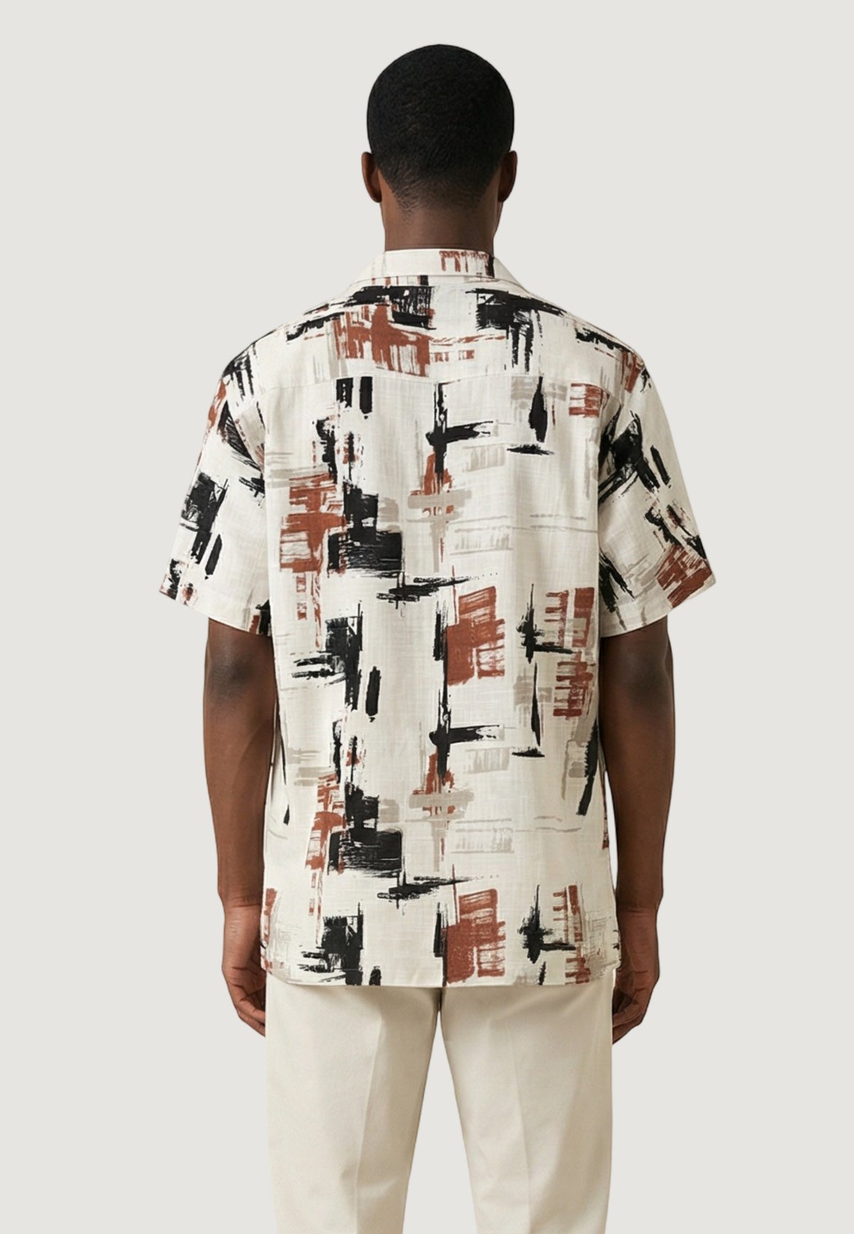 Short sleeve shirt Antony Morato HONOLULU RELAXED STRAIGHT FIT WITH  LOGOED METAL BADGE