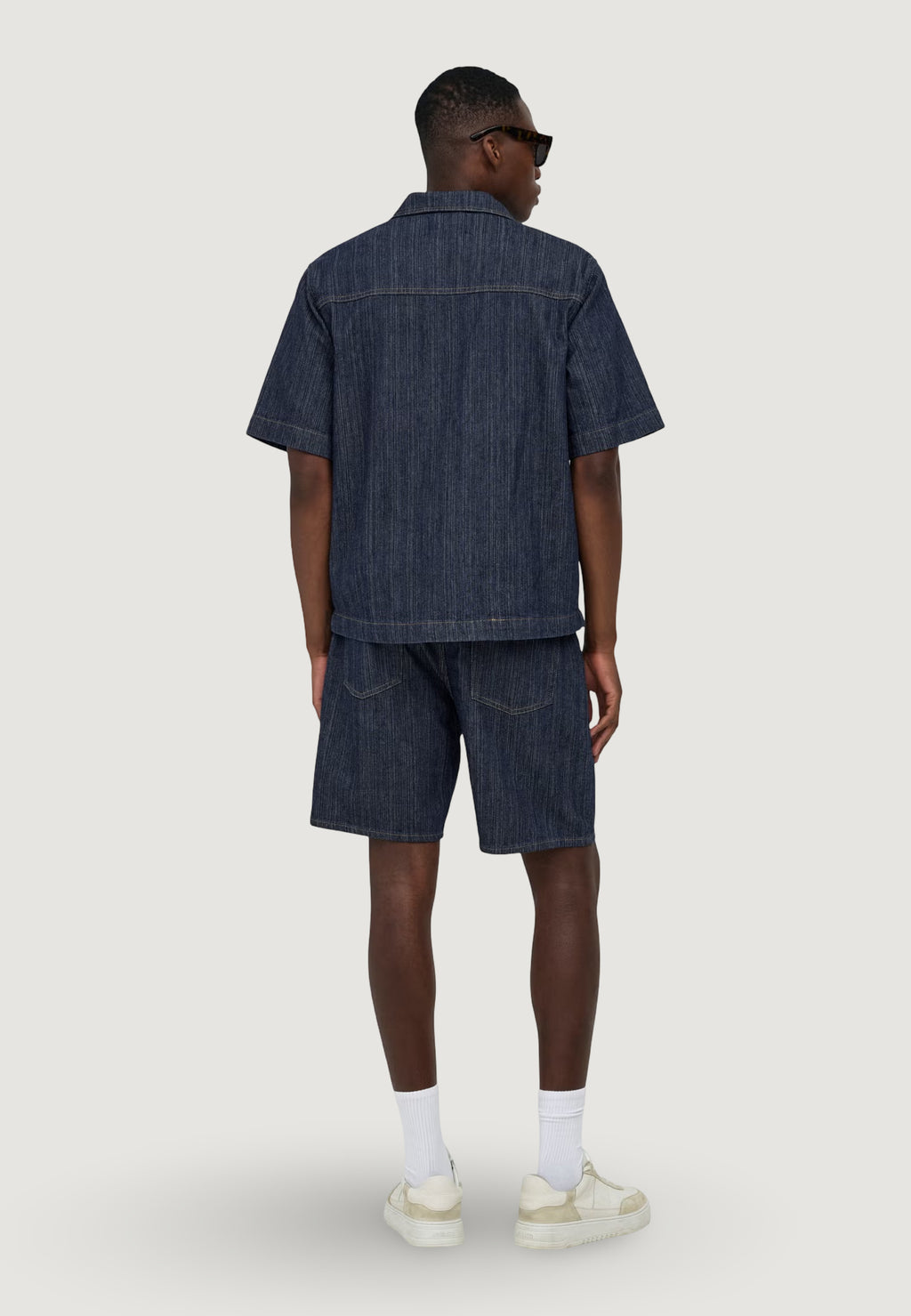 Short sleeve shirt Only & Sons Onswayne S/S Db 7354 Azg Dnm Shirt