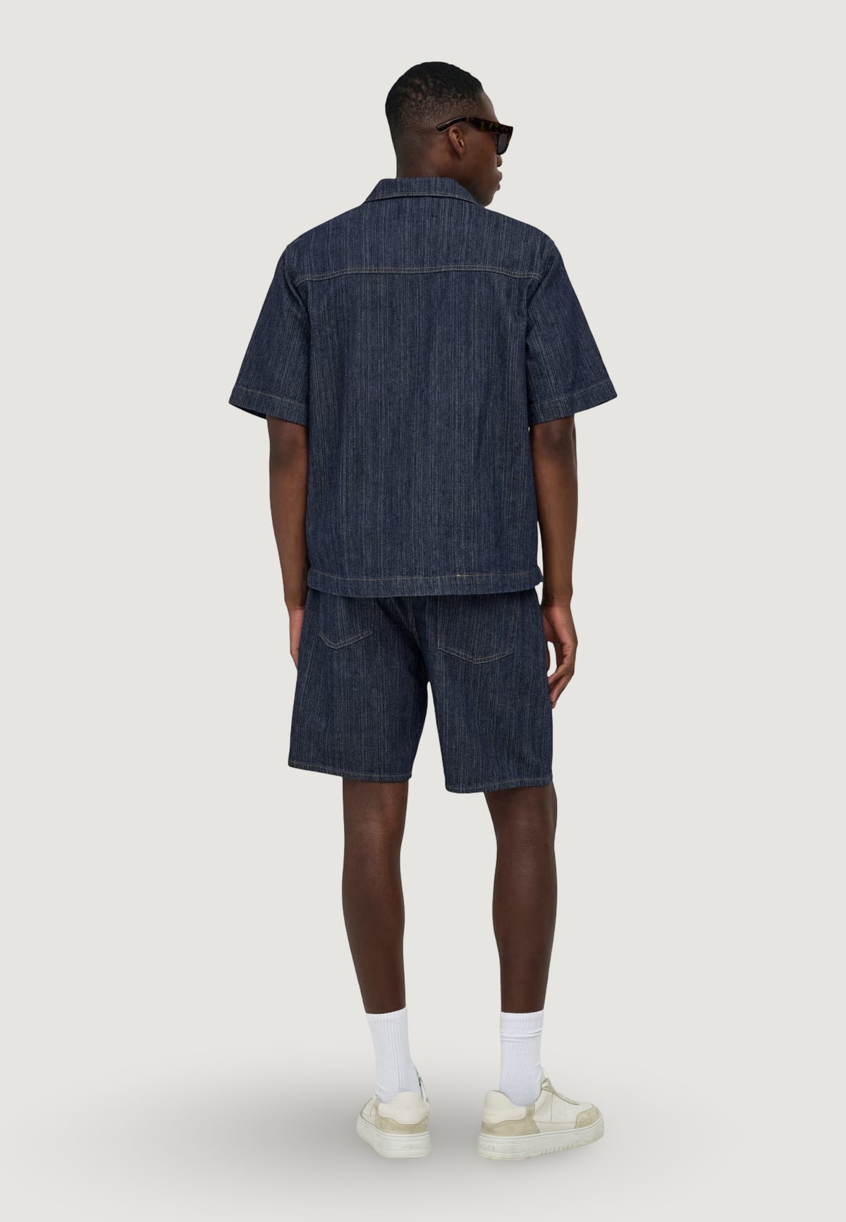 Short sleeve shirt Only & Sons Onswayne S/S Db 7354 Azg Dnm Shirt
