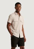 Camicia manica corta YOS CAMICIA OVER M/M CUPRO TESSUTO LEGGERO