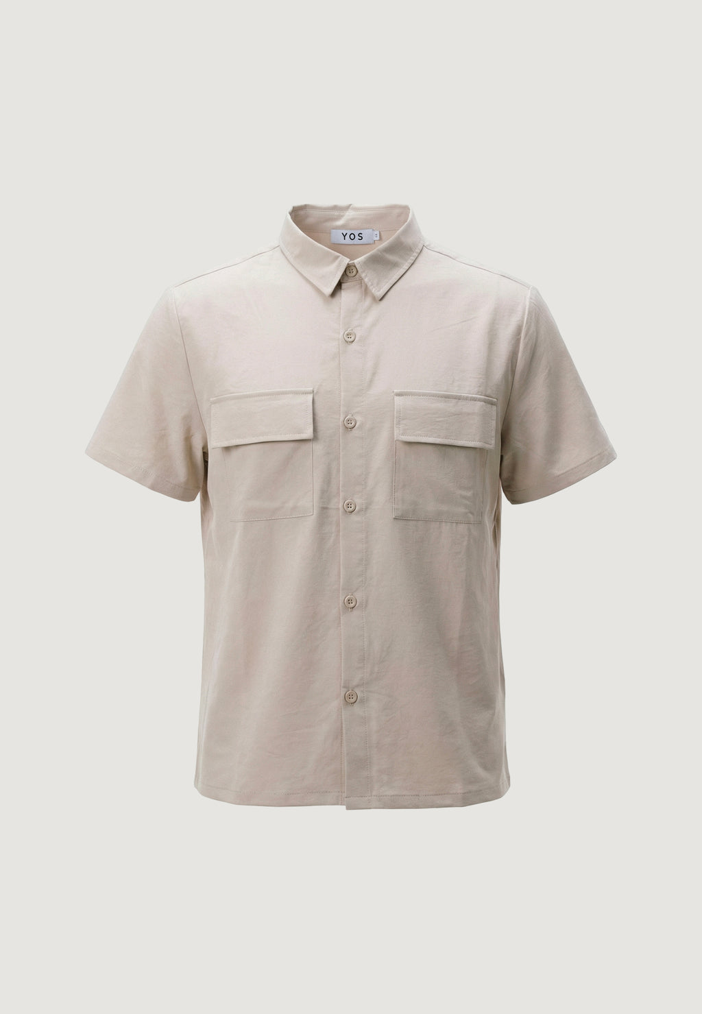 Camicia manica corta YOS CAMICIA OVER M/M CUPRO TESSUTO LEGGERO