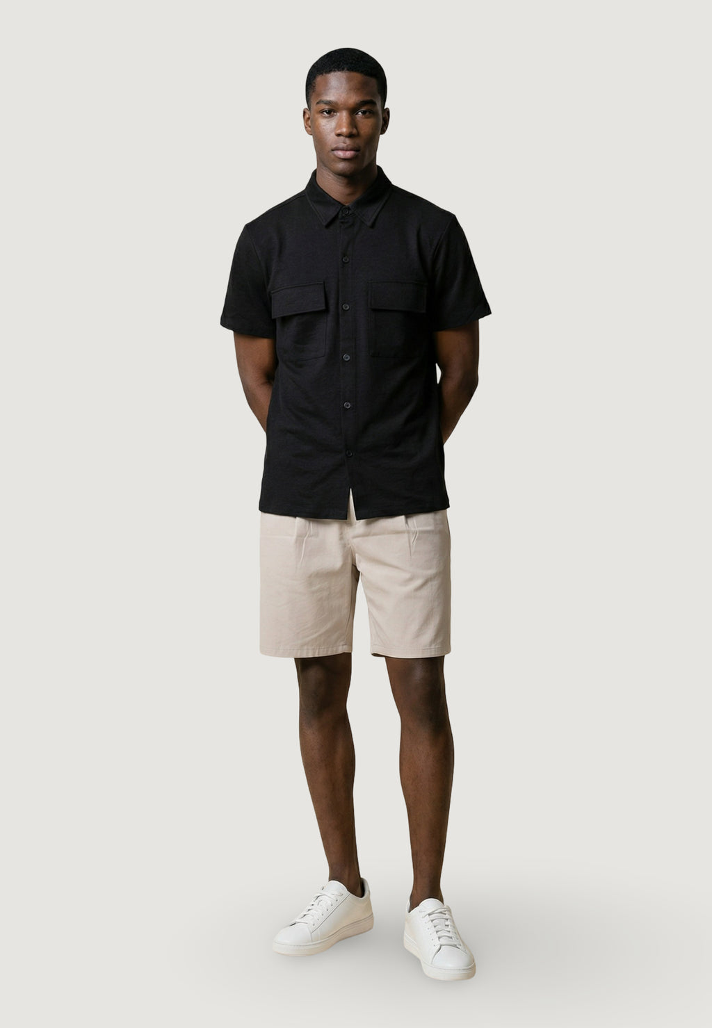 Camicia manica corta YOS CAMICIA OVER M/M CUPRO TESSUTO LEGGERO