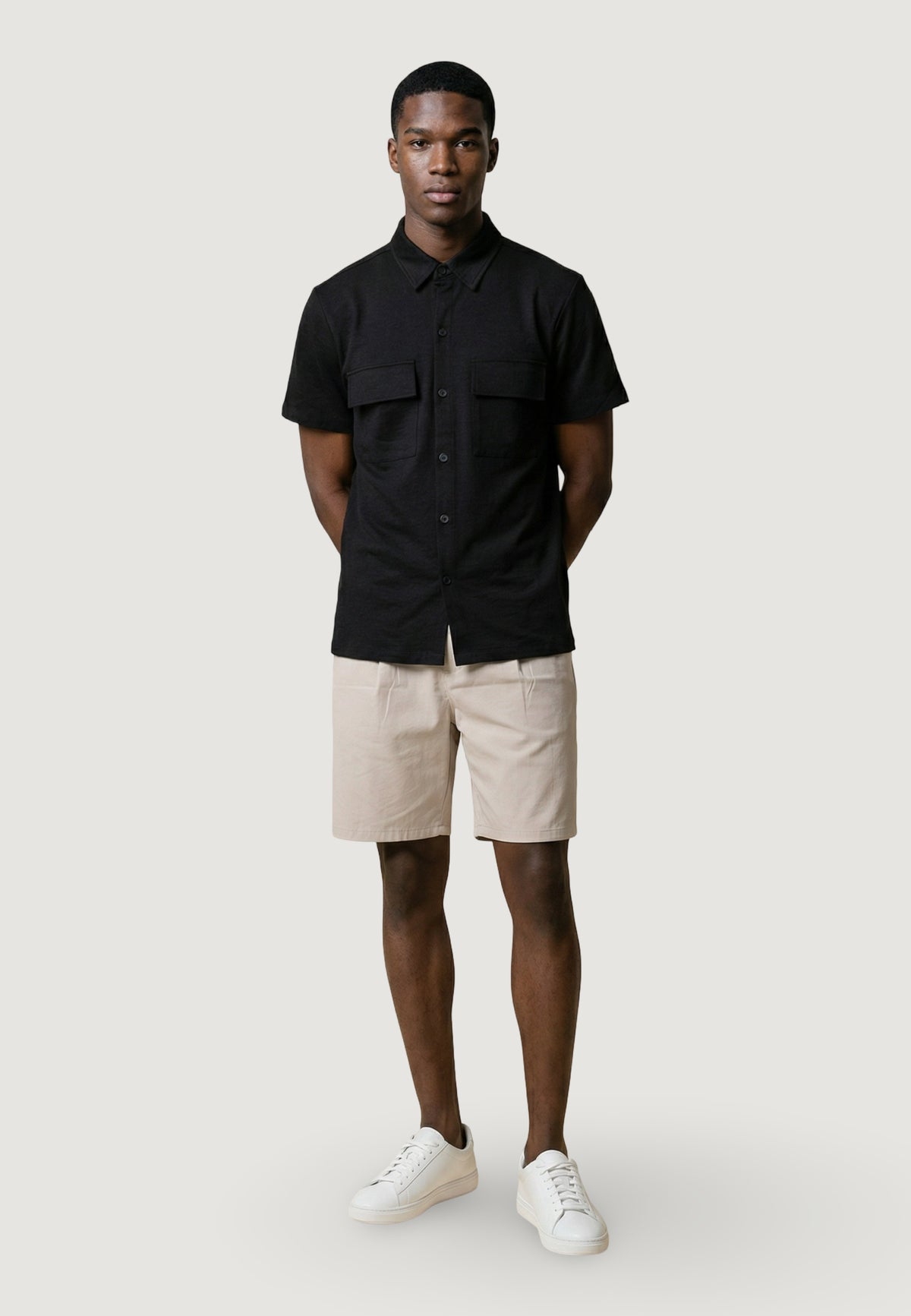 Camicia manica corta YOS CAMICIA OVER M/M CUPRO TESSUTO LEGGERO