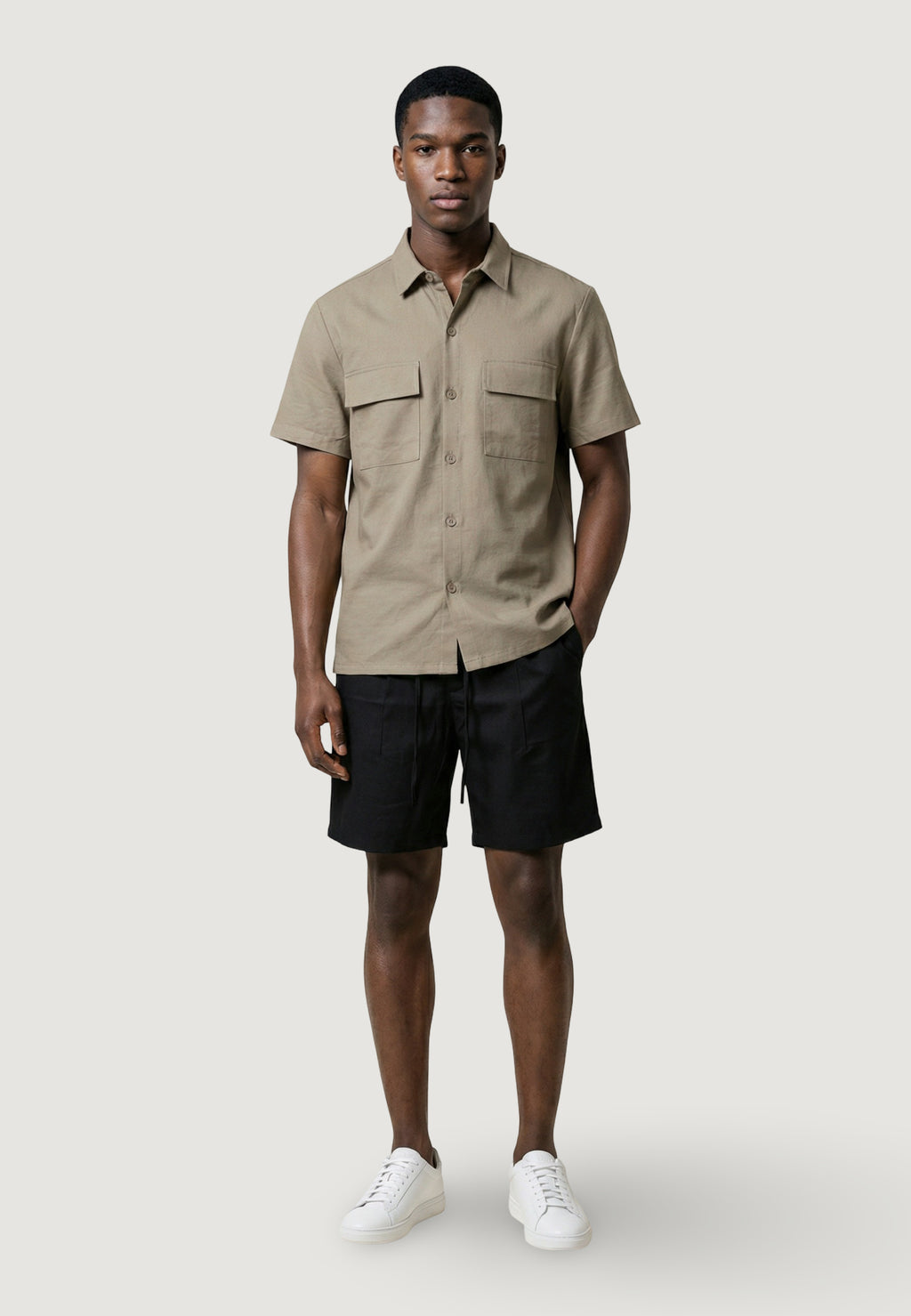 Camicia manica corta YOS CAMICIA OVER M/M CUPRO TESSUTO LEGGERO