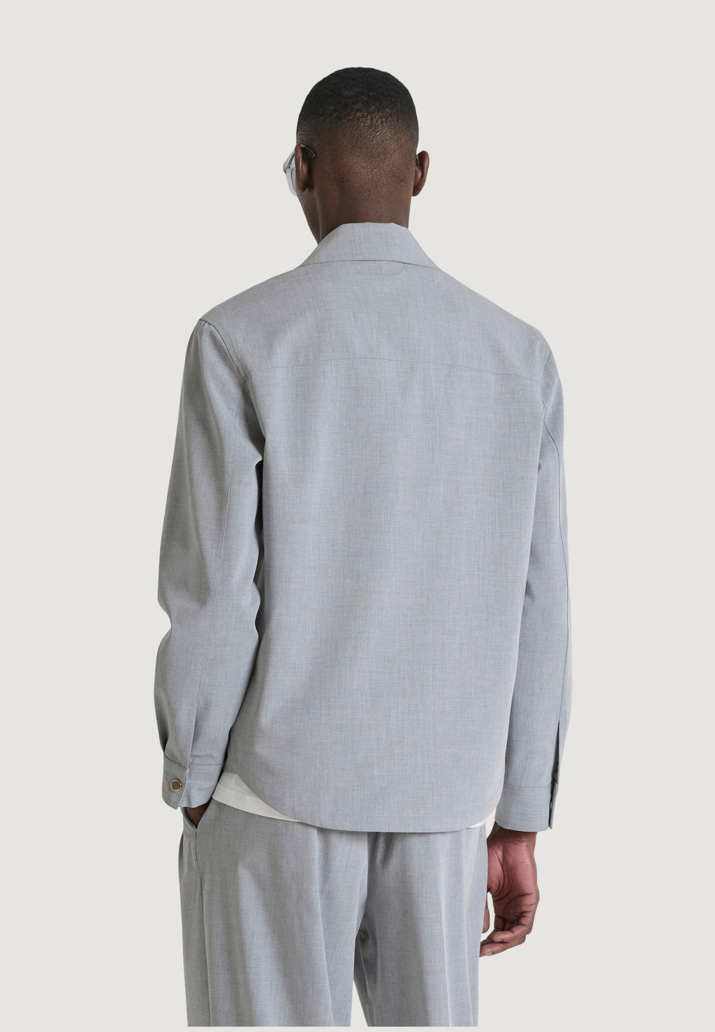 Long sleeve shirt Antony Morato TIRANA REGULAR FIT WITH LOGOED METAL BADGE