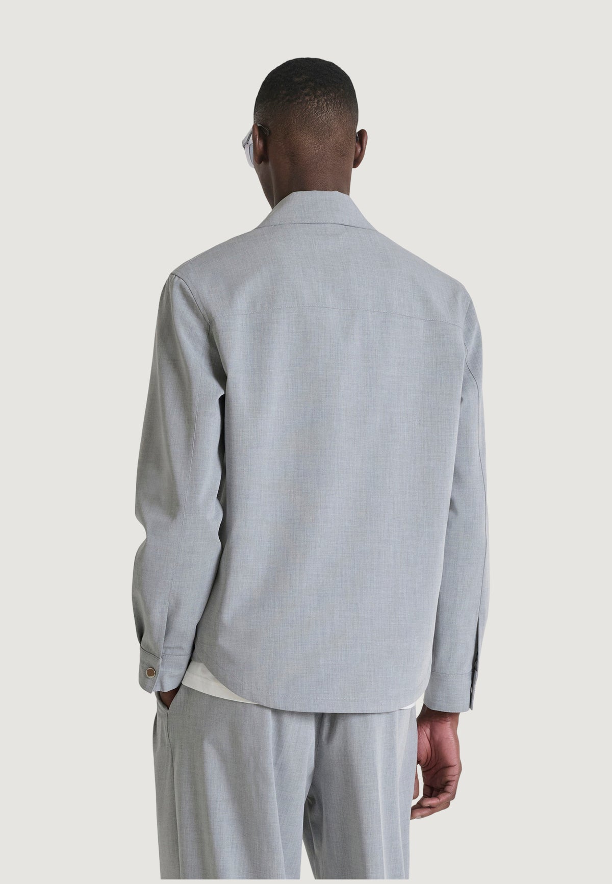 Long sleeve shirt Antony Morato TIRANA REGULAR FIT WITH LOGOED METAL BADGE