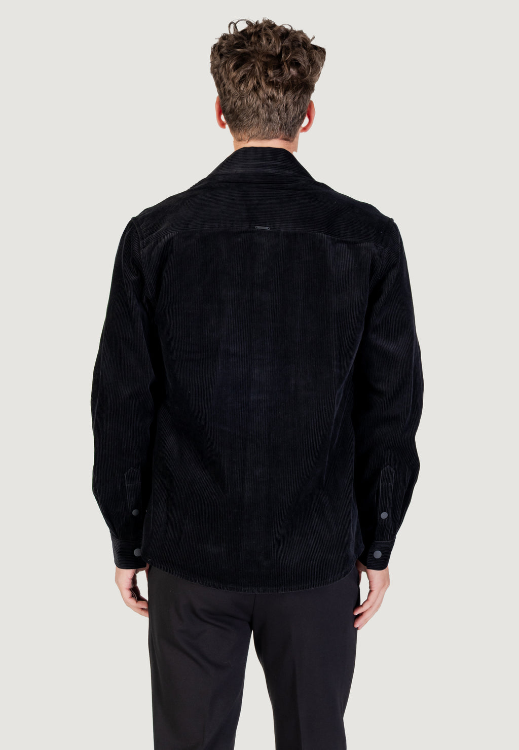 Camicia manica lunga Antony Morato REGULAR FIT WITH LOGOED METAL BADGE