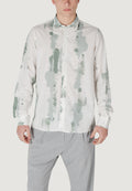 Camicia manica lunga Antony Morato BARCELONA REGULAR STRAIGHT FIT WITH LOGOED METAL BADGE
