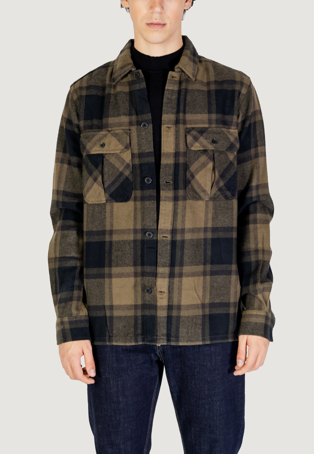 Long sleeve shirt Only & Sons ONSCEDRIC LIFE CHECK OVERSHIRT NOOS