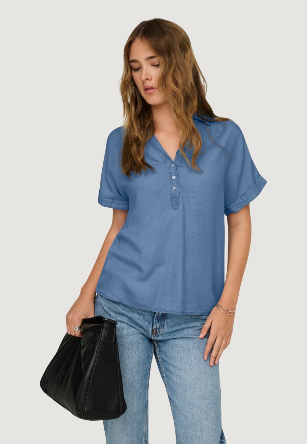Camicia manica corta Only ONLCHARIS LIFE CAP SLEEVE SHIRT WVN CC