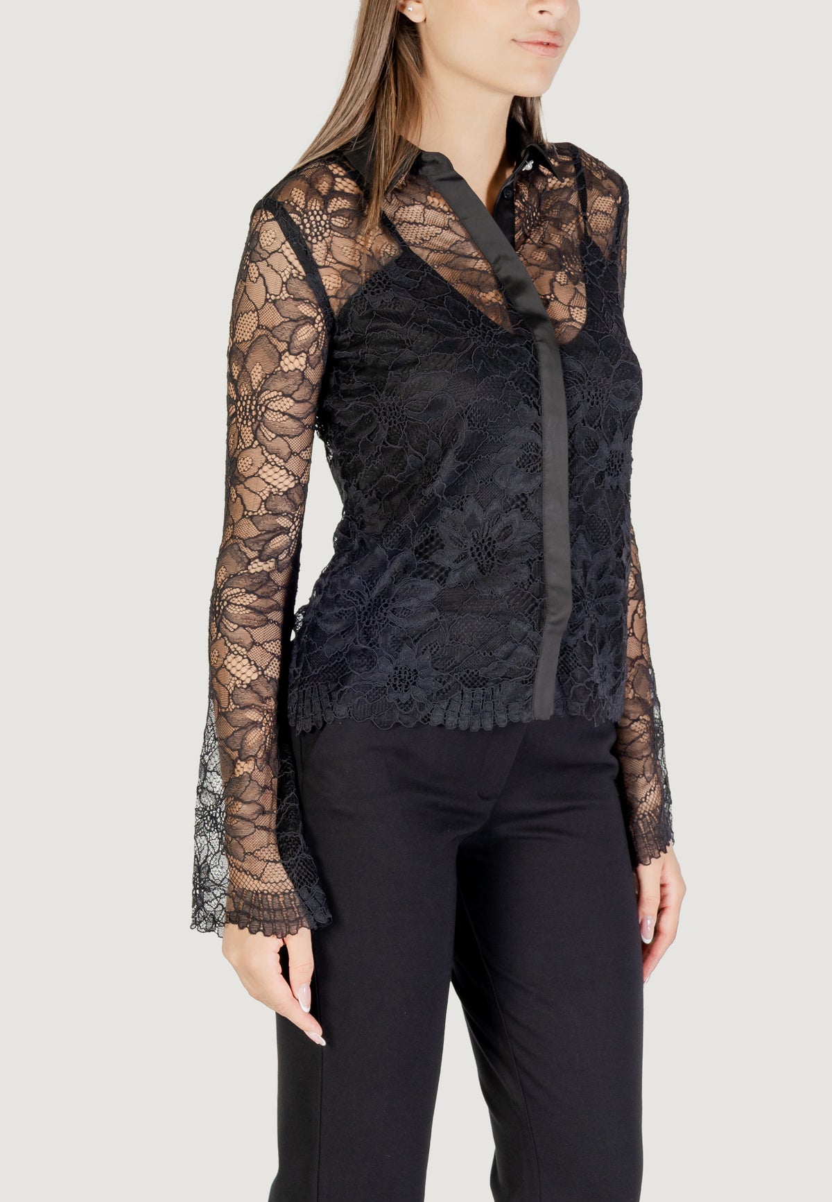 Long sleeves shirts Guess LS ANTOINETTE LACE SHIRT