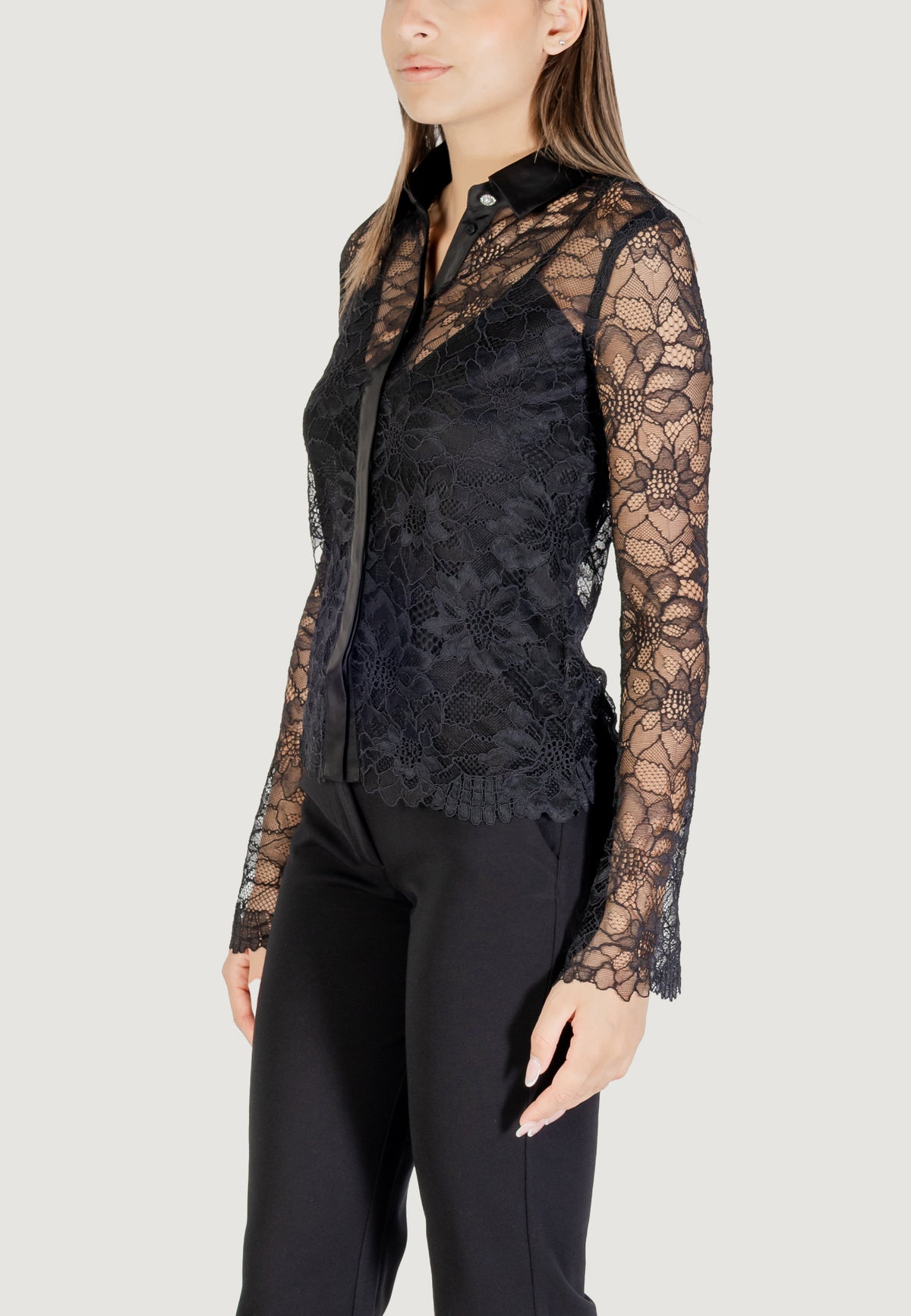 Long sleeves shirts Guess LS ANTOINETTE LACE SHIRT
