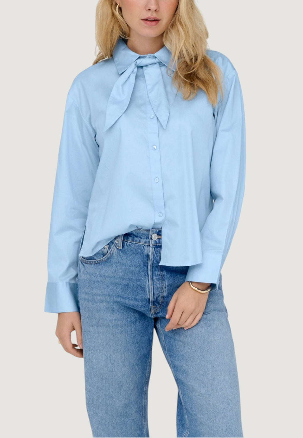Camicia manica lunga Jacqueline de Yong JDYWILLOW LOOSE L/S BOW SHIRT WVN