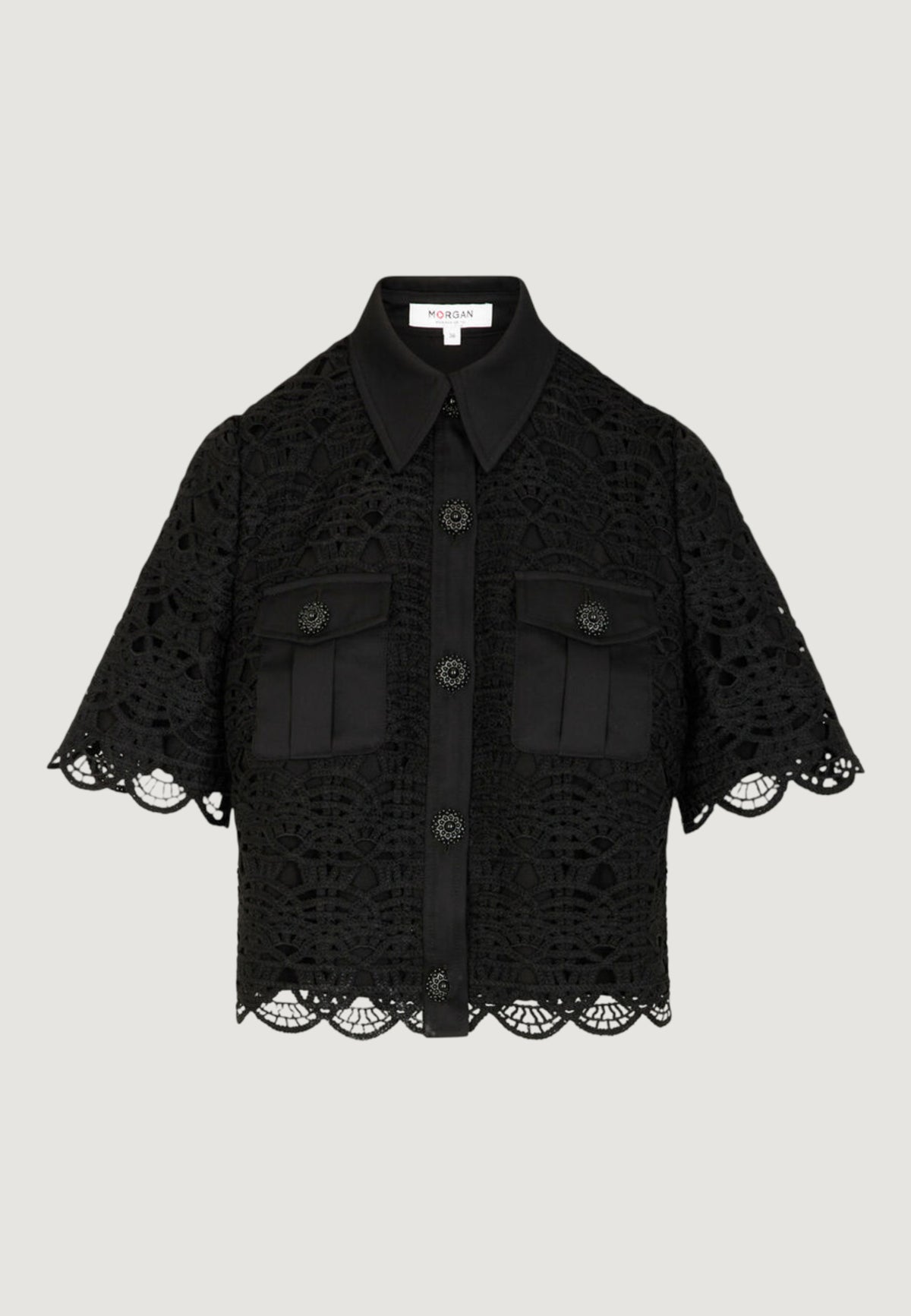Camicia manica corta Morgan De Toi 251-CREMA