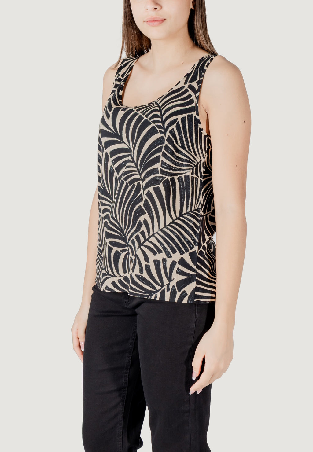 Tank top Only Onlnova Life Vis S/L Aop
