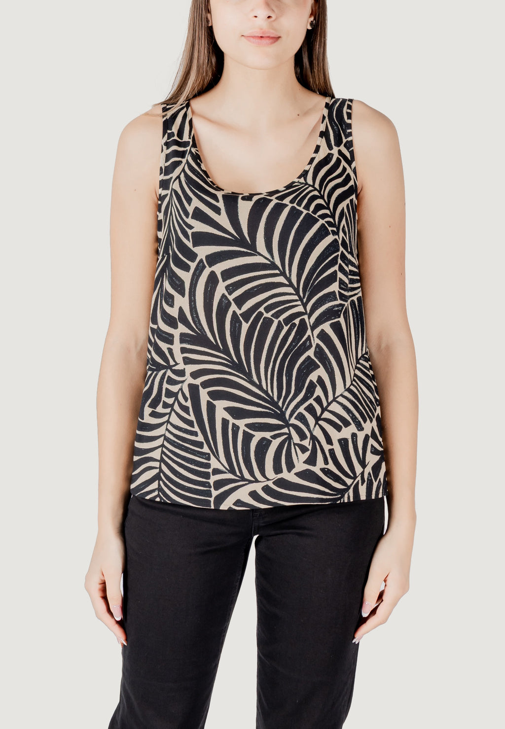 Tank top Only Onlnova Life Vis S/L Aop