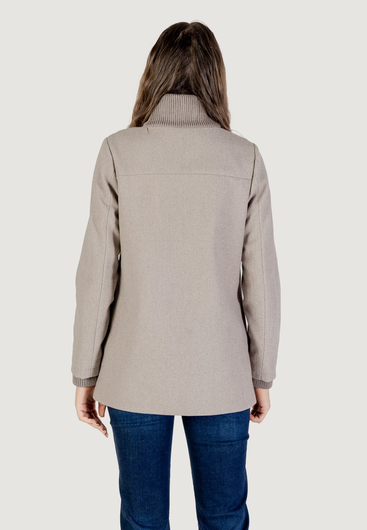 Cappotto Street One Short Coat W. Knit Details