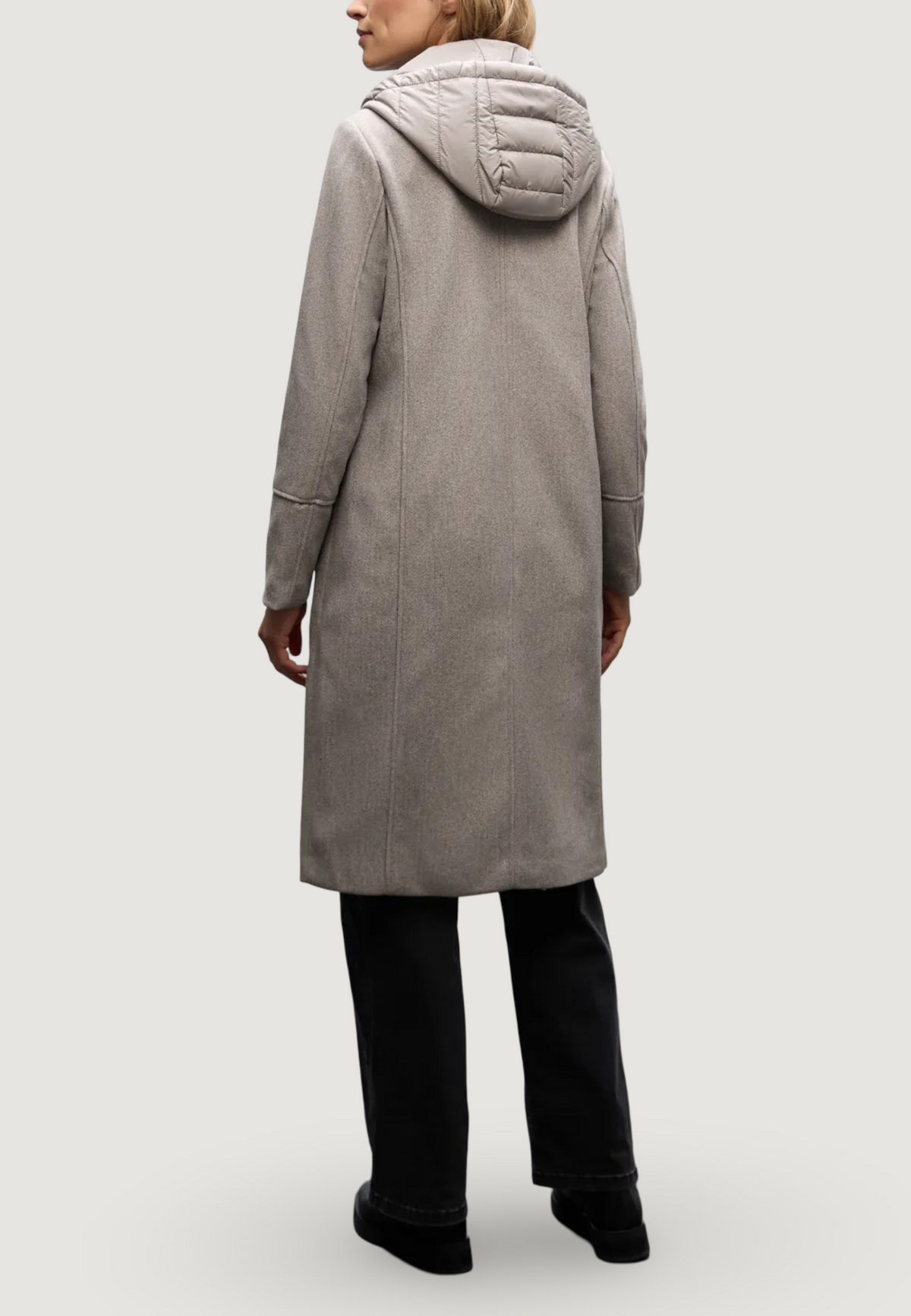 Cappotto Street One Long Revers Coat w. RemovablePadded Insert