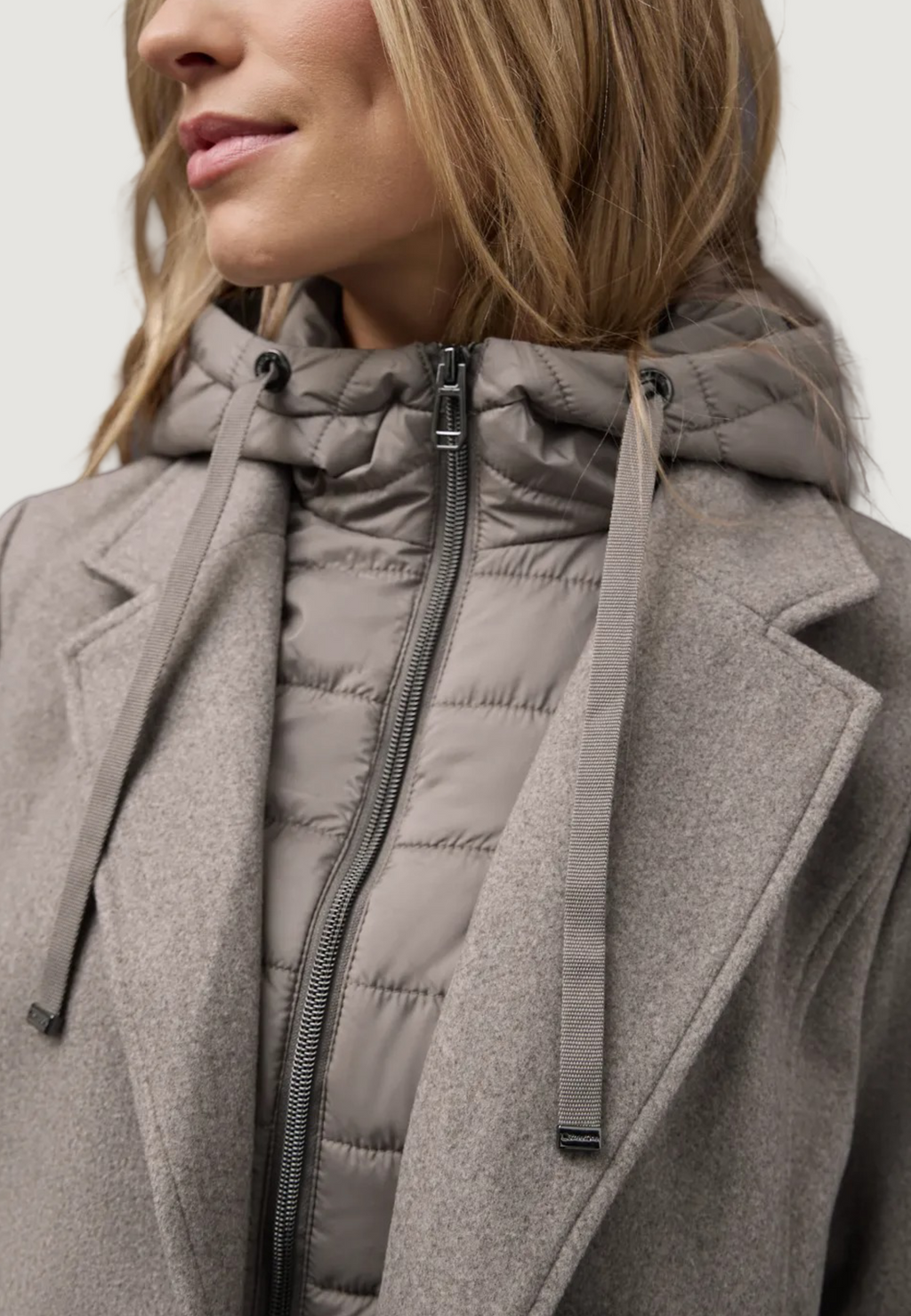 Cappotto Street One Long Revers Coat w. RemovablePadded Insert