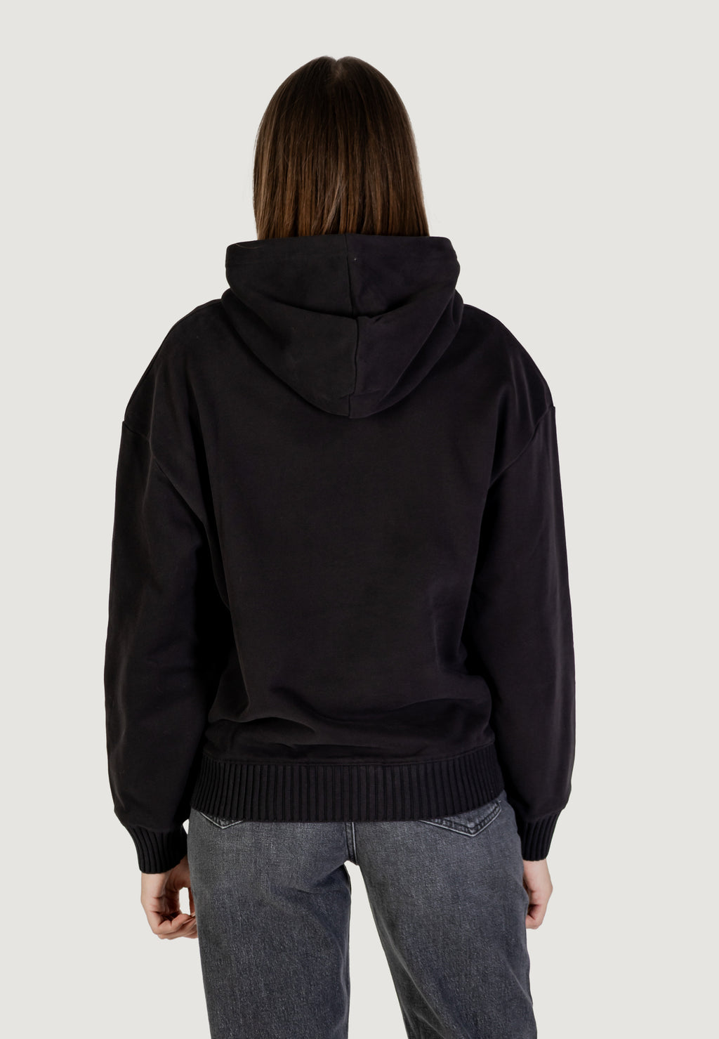 Felpa con cappuccio Calvin Klein Jeans WOVEN LABEL PEACHED