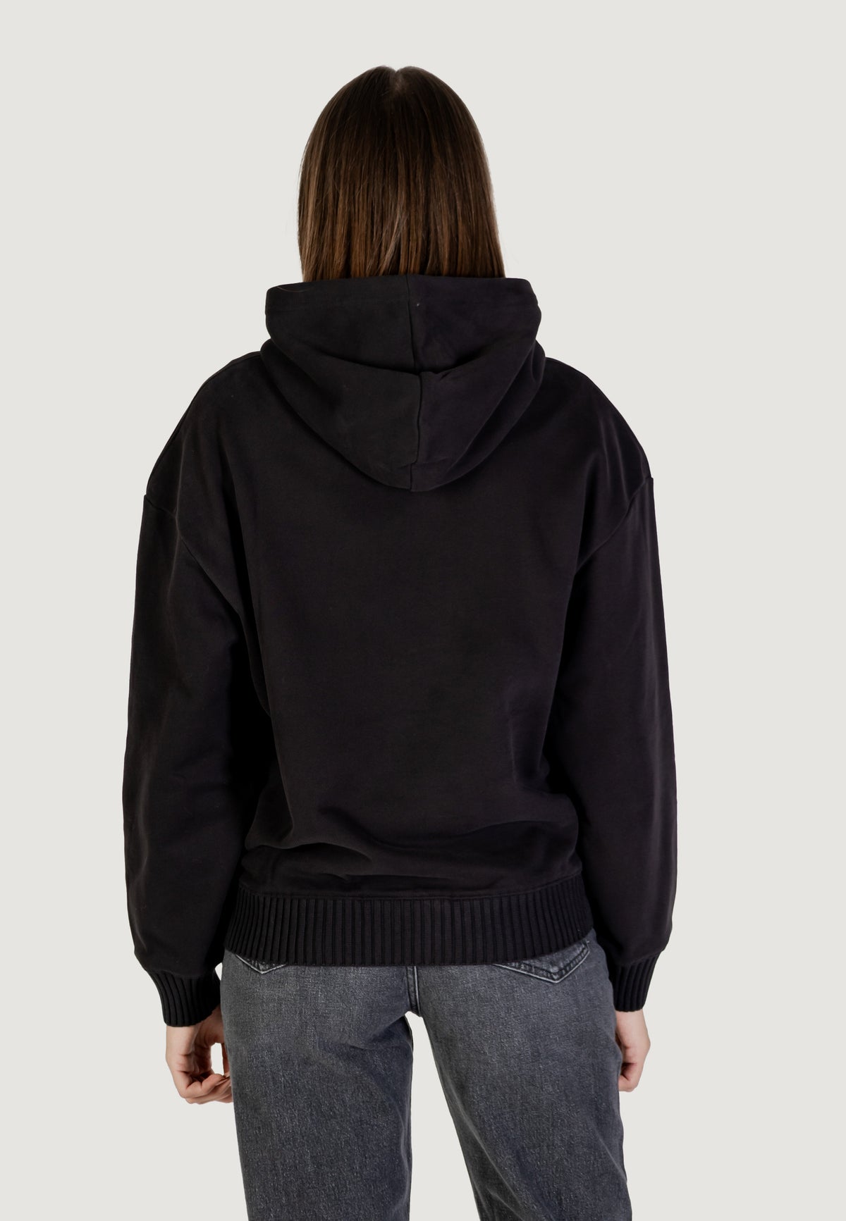 Felpa con cappuccio Calvin Klein Jeans WOVEN LABEL PEACHED