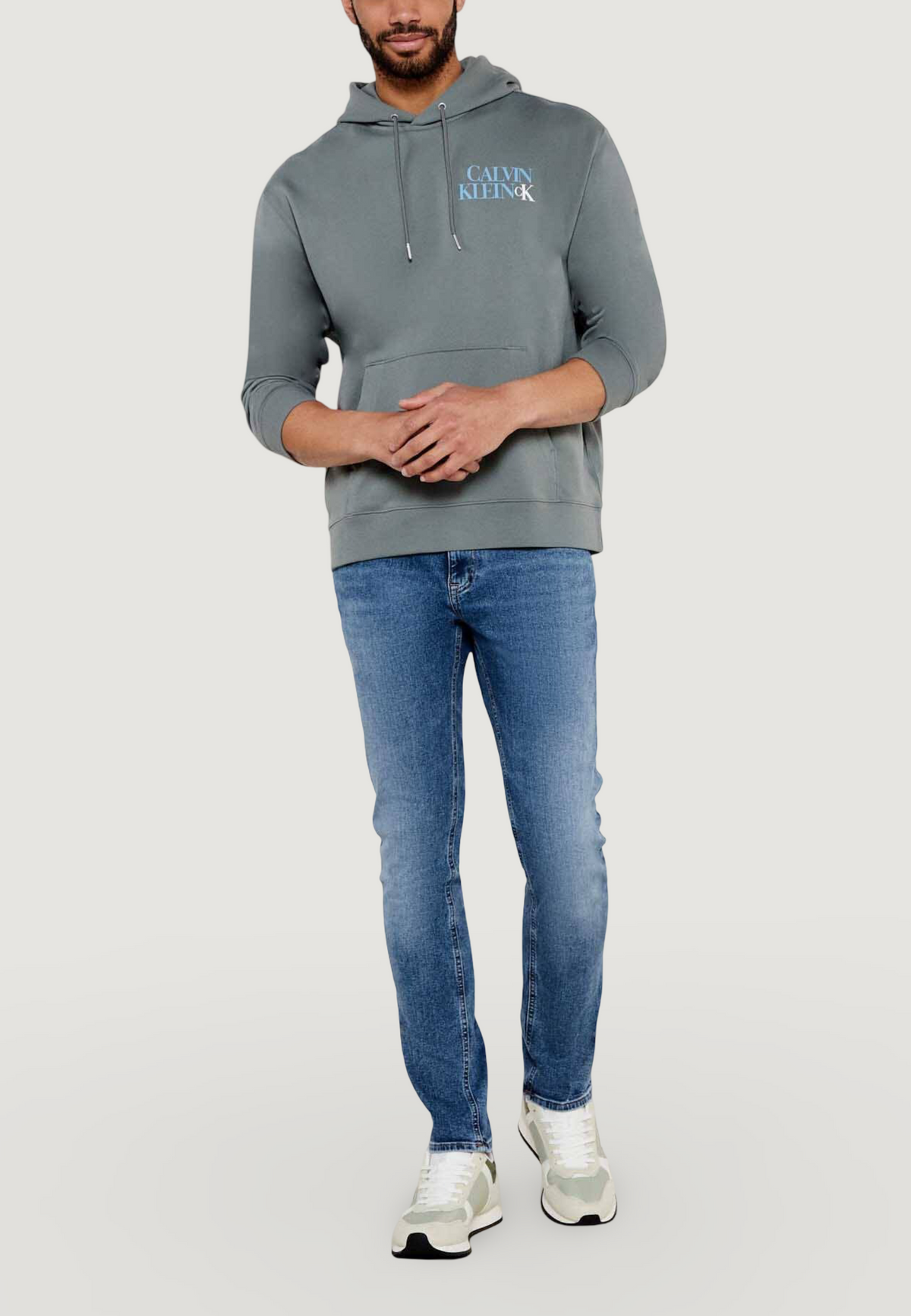 Felpa con cappuccio Calvin Klein Jeans LS EU 350TERRY CALVI