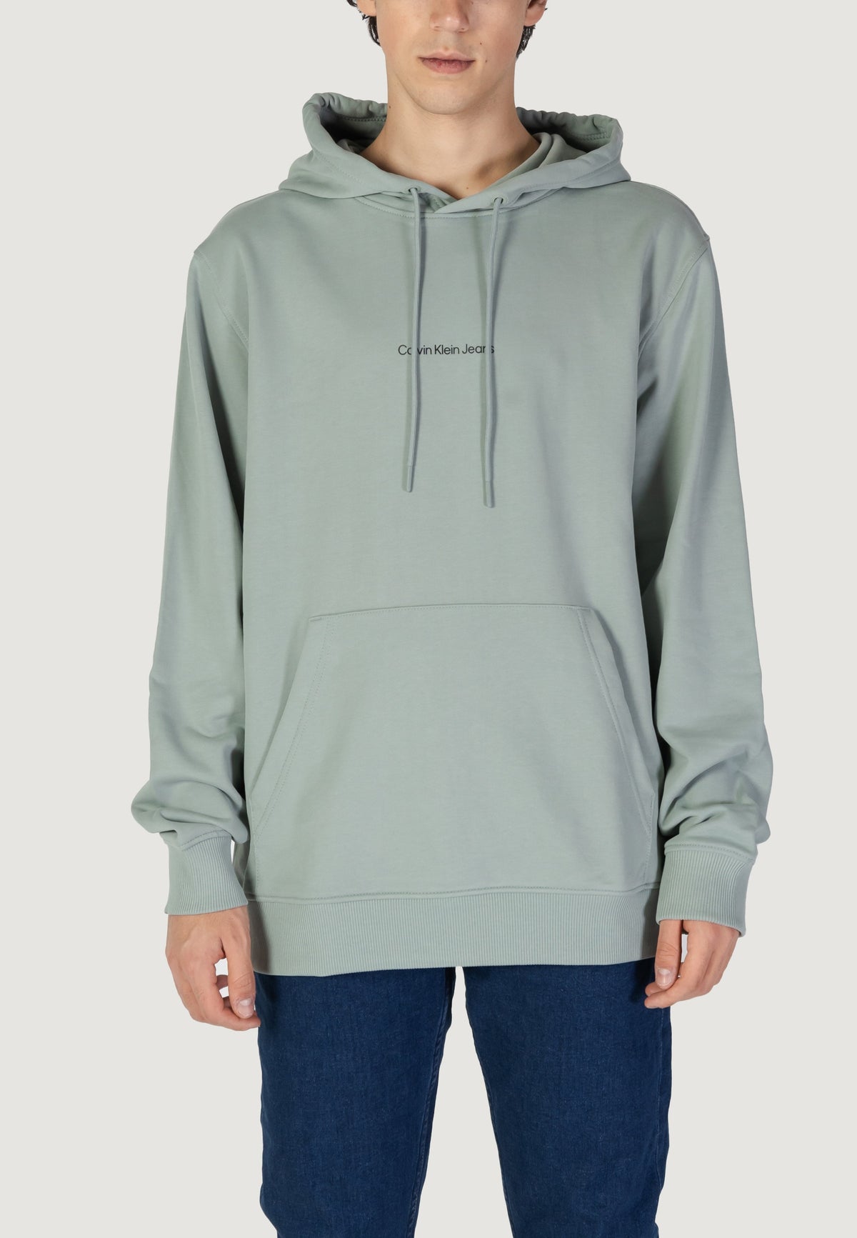 Felpa con cappuccio Calvin Klein Jeans GRID MONOGRAM