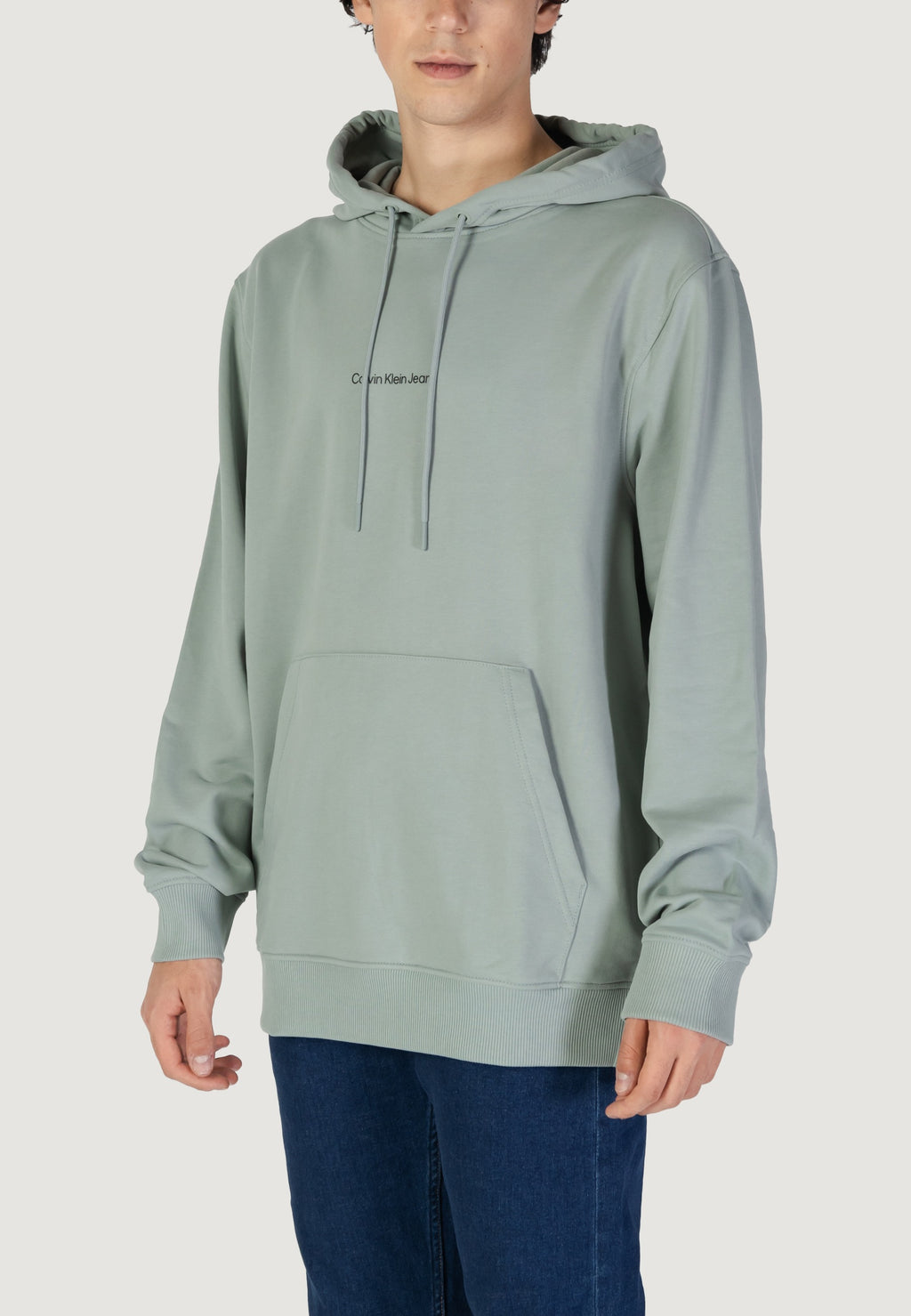 Felpa con cappuccio Calvin Klein Jeans GRID MONOGRAM
