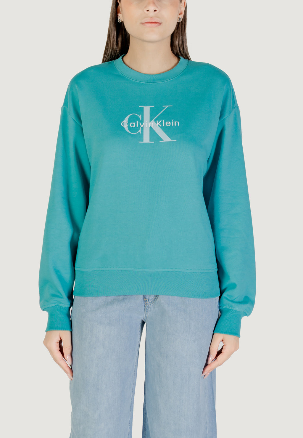 Felpa senza cappuccio Calvin Klein Jeans LS MONOLOGO FRENCH T