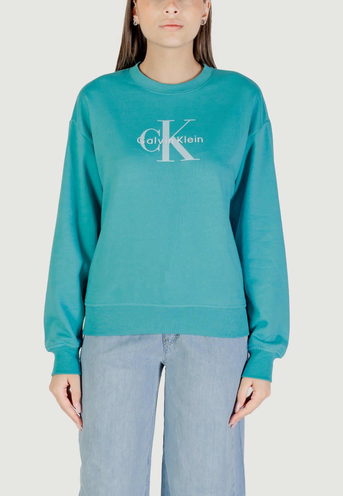 Felpa senza cappuccio Calvin Klein Jeans LS MONOLOGO FRENCH T