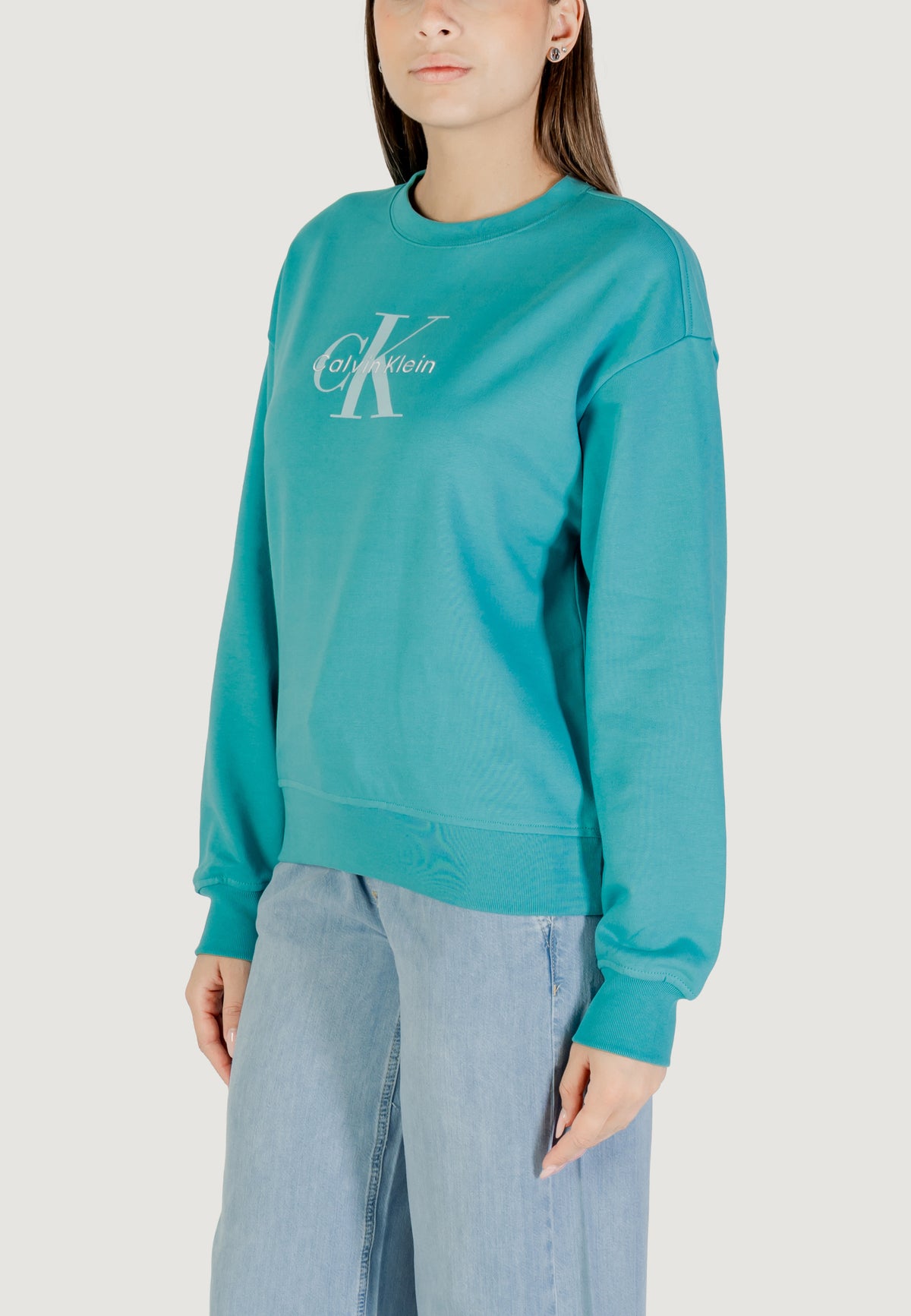 Felpa senza cappuccio Calvin Klein Jeans LS MONOLOGO FRENCH T