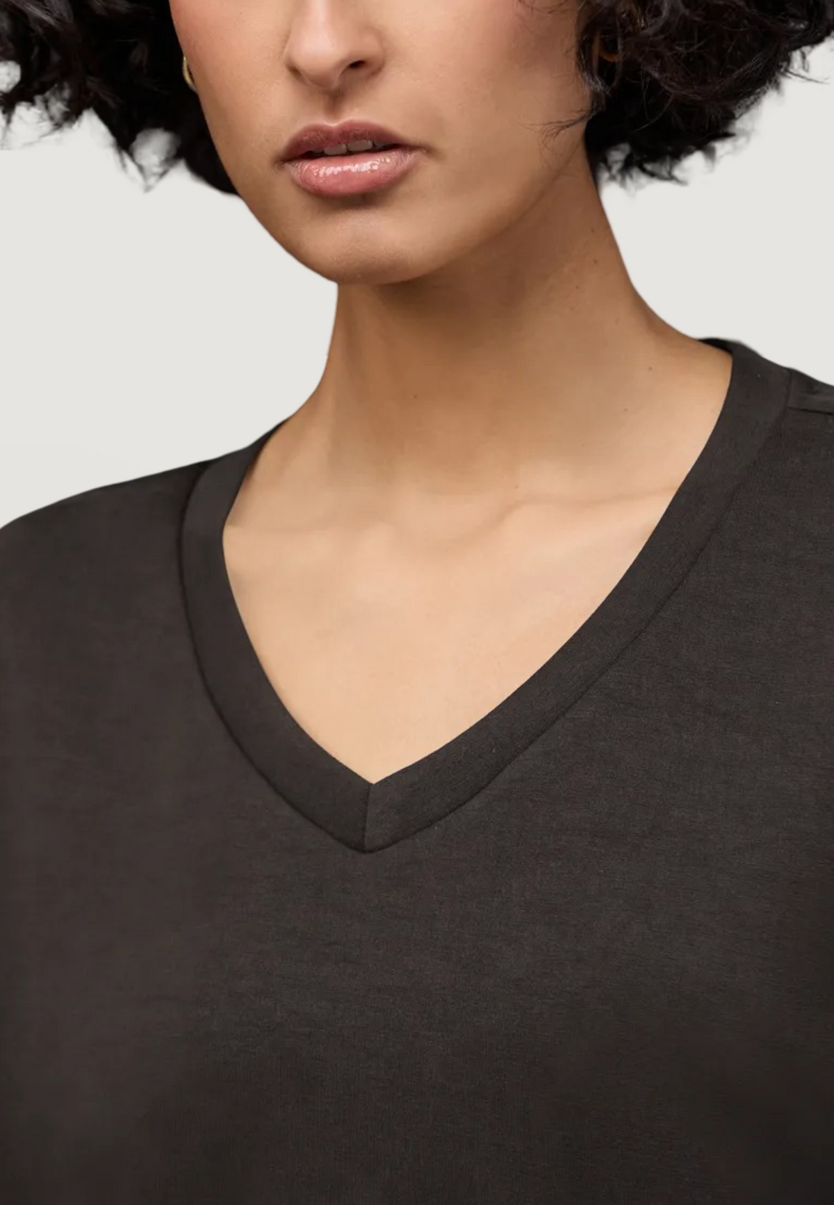 Felpa senza cappuccio Street One EOS_Silk look shirt