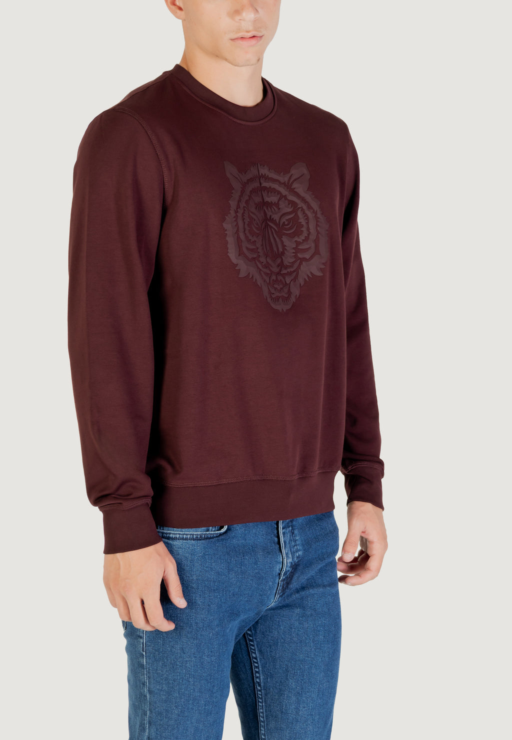 Felpa senza cappuccio Antony Morato REGULAR FIT WITH RUBBER PRISM SHAPE PRINT