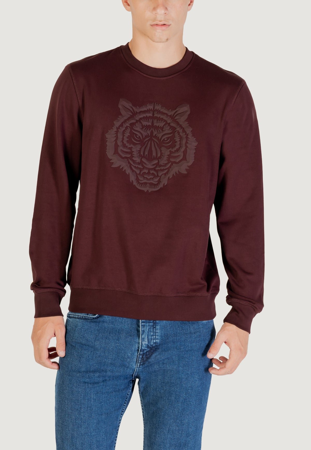 Felpa senza cappuccio Antony Morato REGULAR FIT WITH RUBBER PRISM SHAPE PRINT