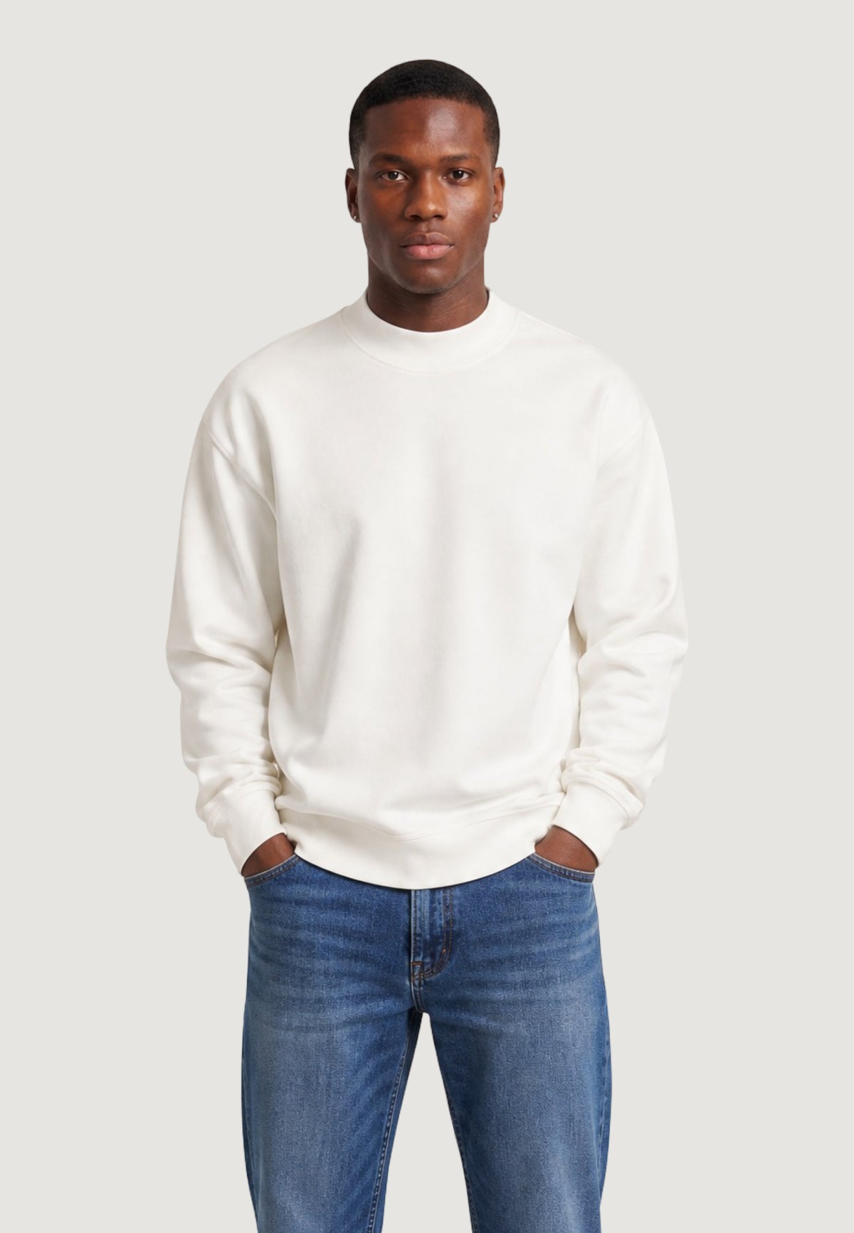 Felpa senza cappuccio Calvin Klein Jeans INTERLOCK CREW