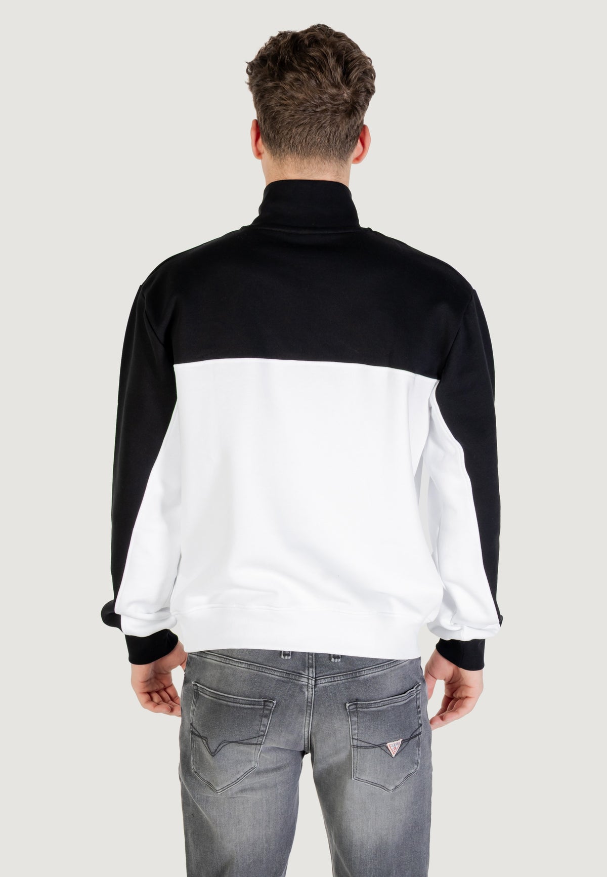 Felpa senza cappuccio Karl Lagerfeld Jeans KLJ REG BLOCKED HALF ZIP SWEAT