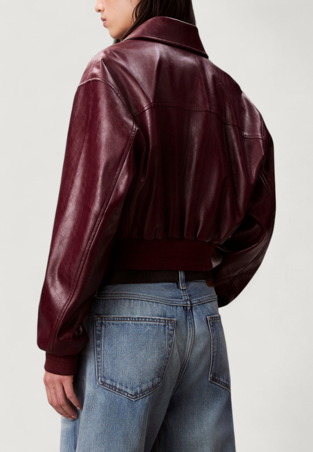 Giacchetto Calvin Klein Jeans A-Cropped Crinkle Fa