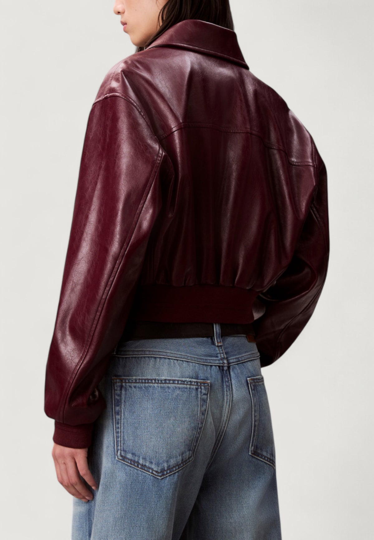 Giacchetto Calvin Klein Jeans A-Cropped Crinkle Fa