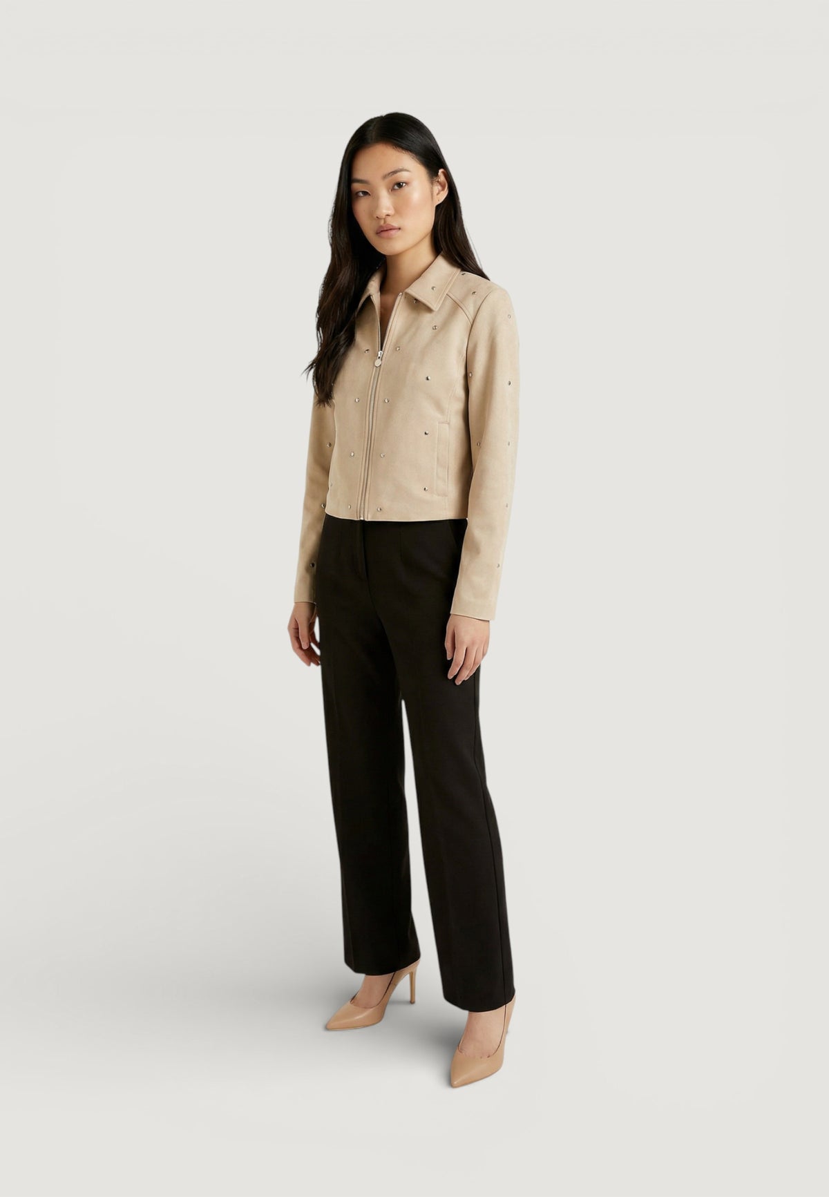 Giacchetto Jacqueline de Yong Jdyrowan Faux Suede Stud Jacket Otw Sgo