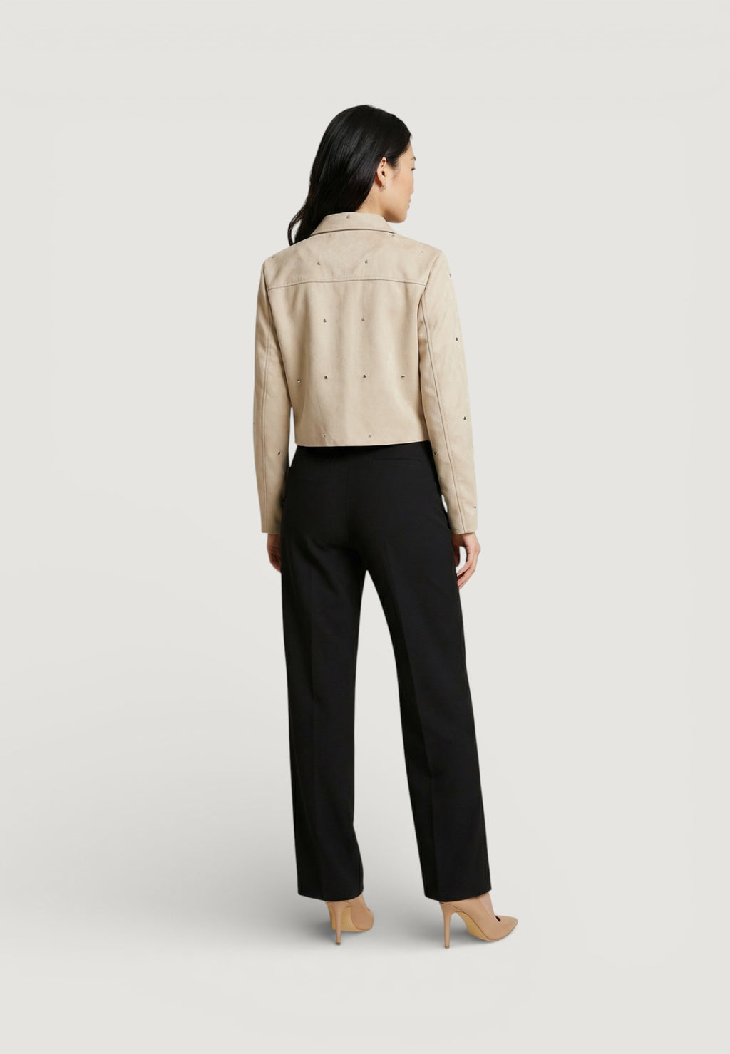 Giacchetto Jacqueline de Yong Jdyrowan Faux Suede Stud Jacket Otw Sgo