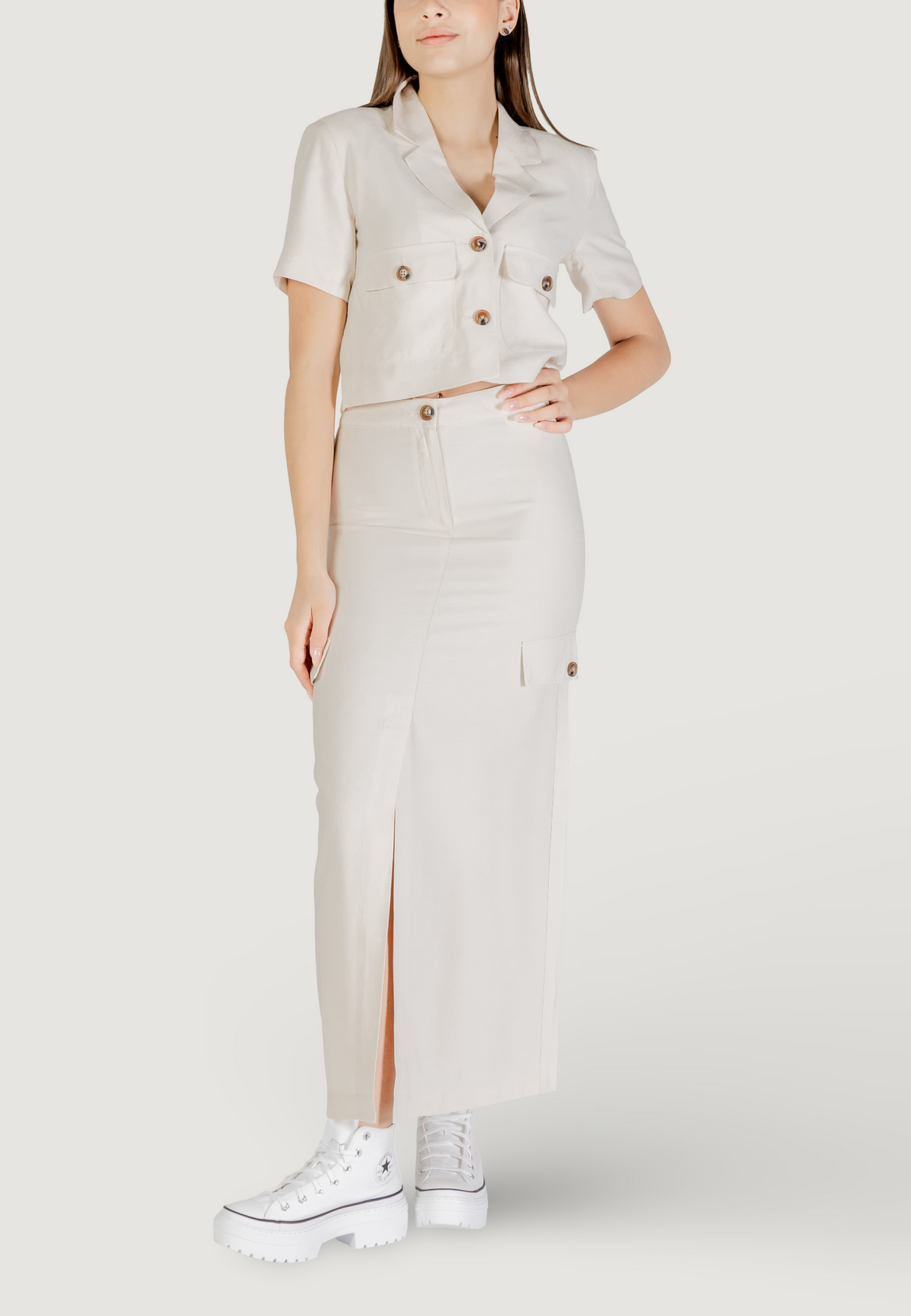 Gonna lunga Jacqueline de Yong Jdyluna Maxi Hw Skirt Tlr