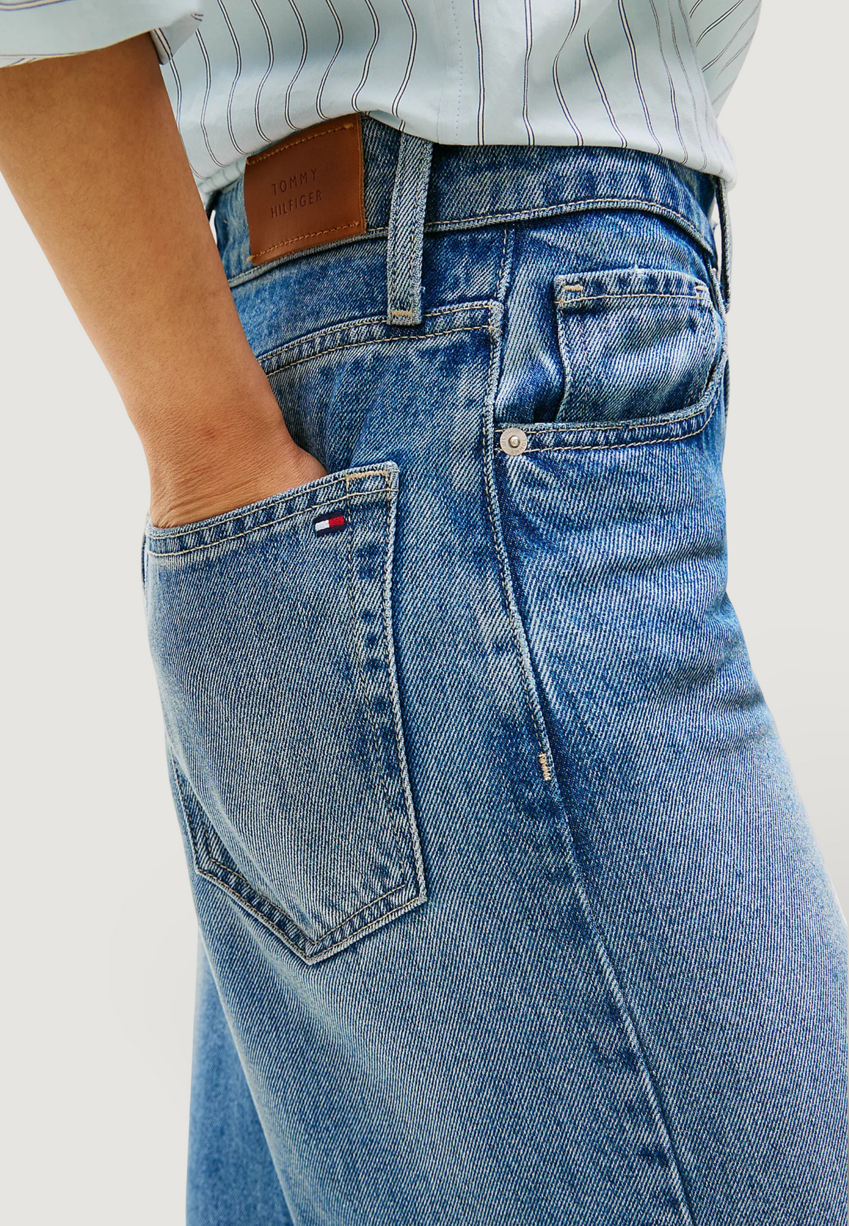 Jeans bootcut Tommy Hilfiger DNM LANA WIDE LEG HW
