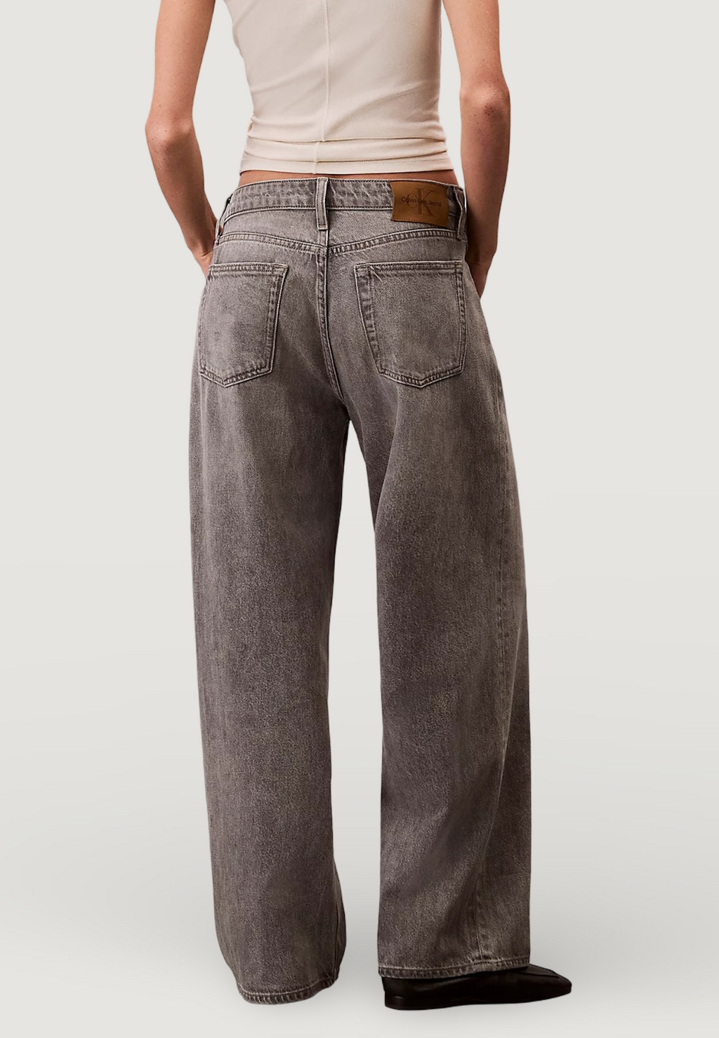 Jeans baggy Calvin Klein Jeans LOW RISE BAGGY GREY