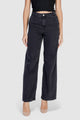 Jeans larghi Jacqueline de Yong Jdysansa Hw Straight Blk Dnm